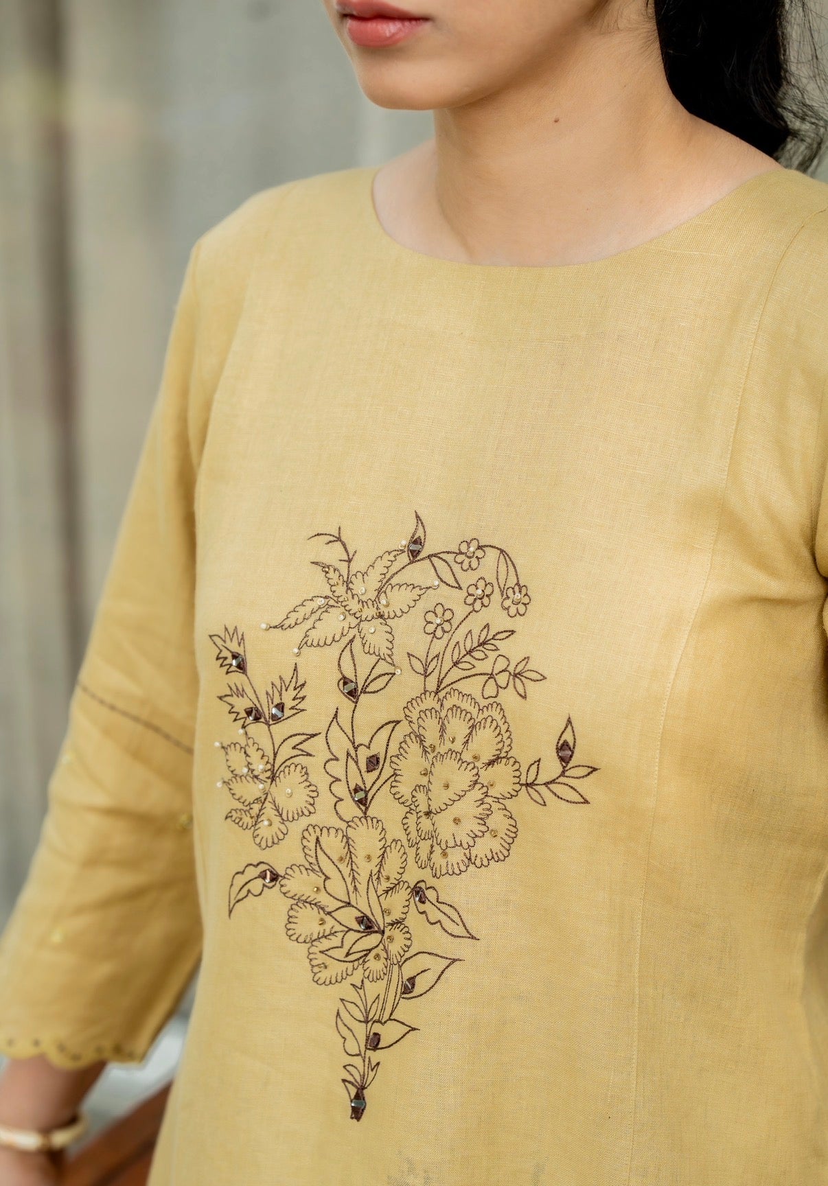 Mustard Linen Pair
