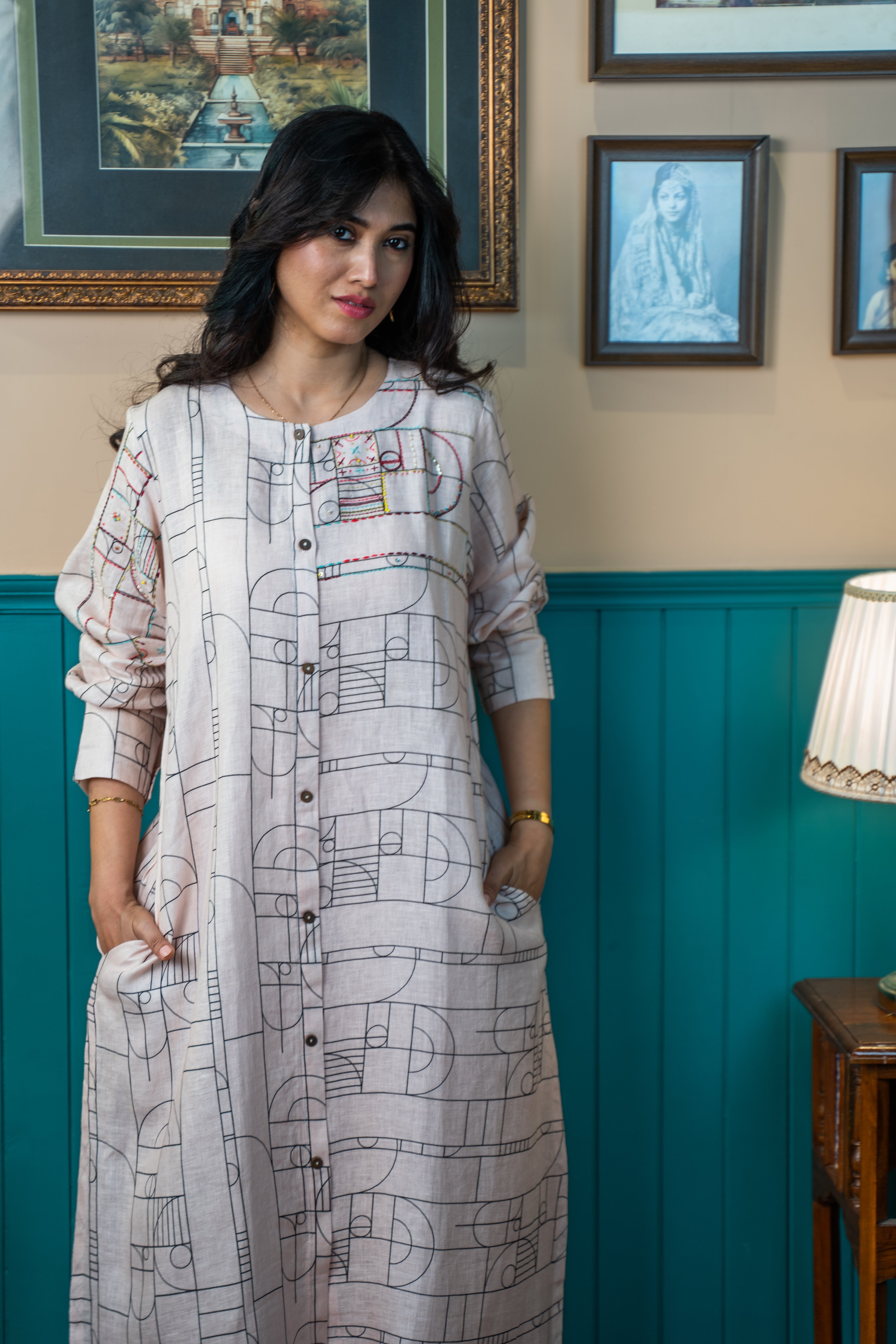 STRIPE TRIBE LINEN PAIR