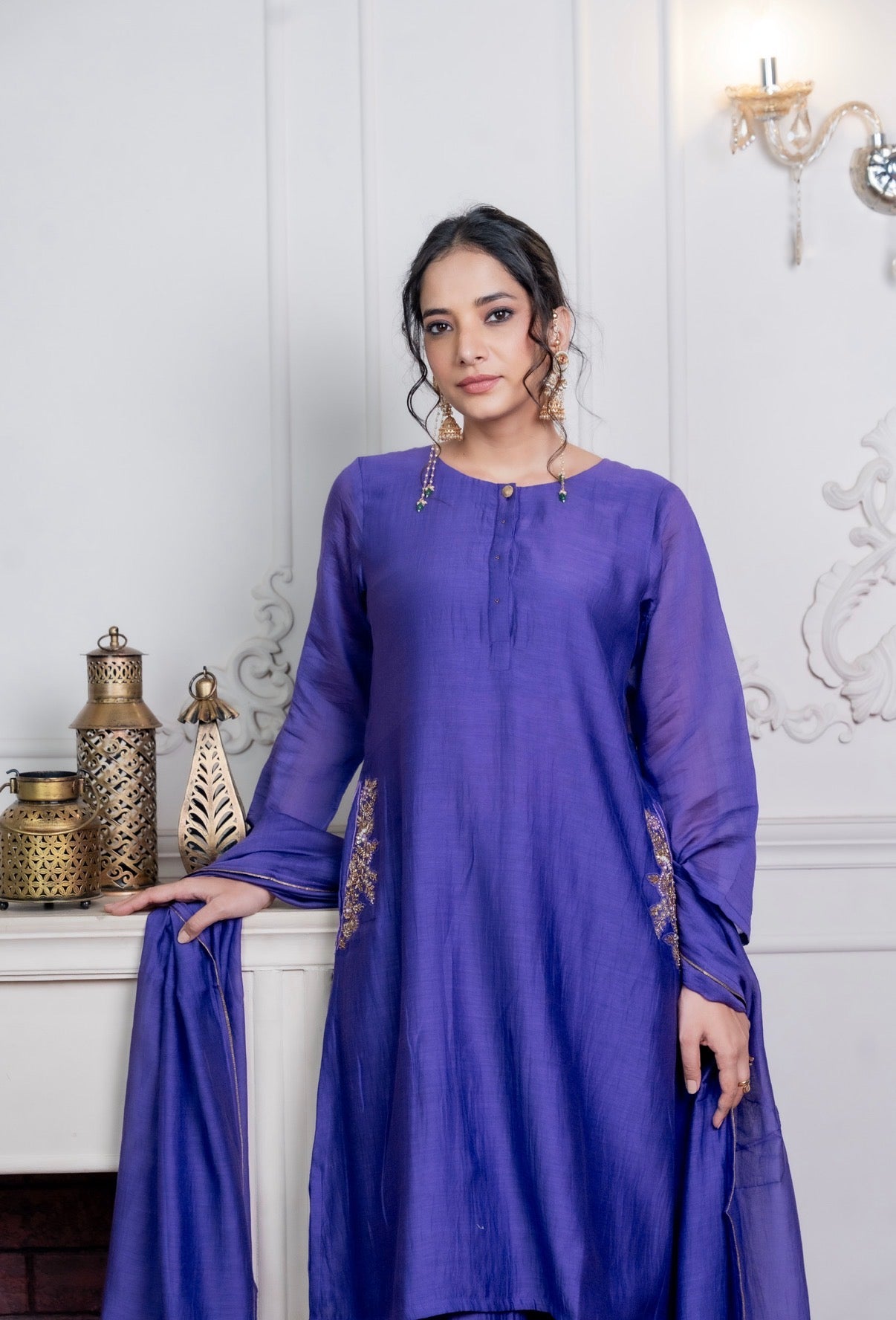 Mulberry Chanderi Silk Set