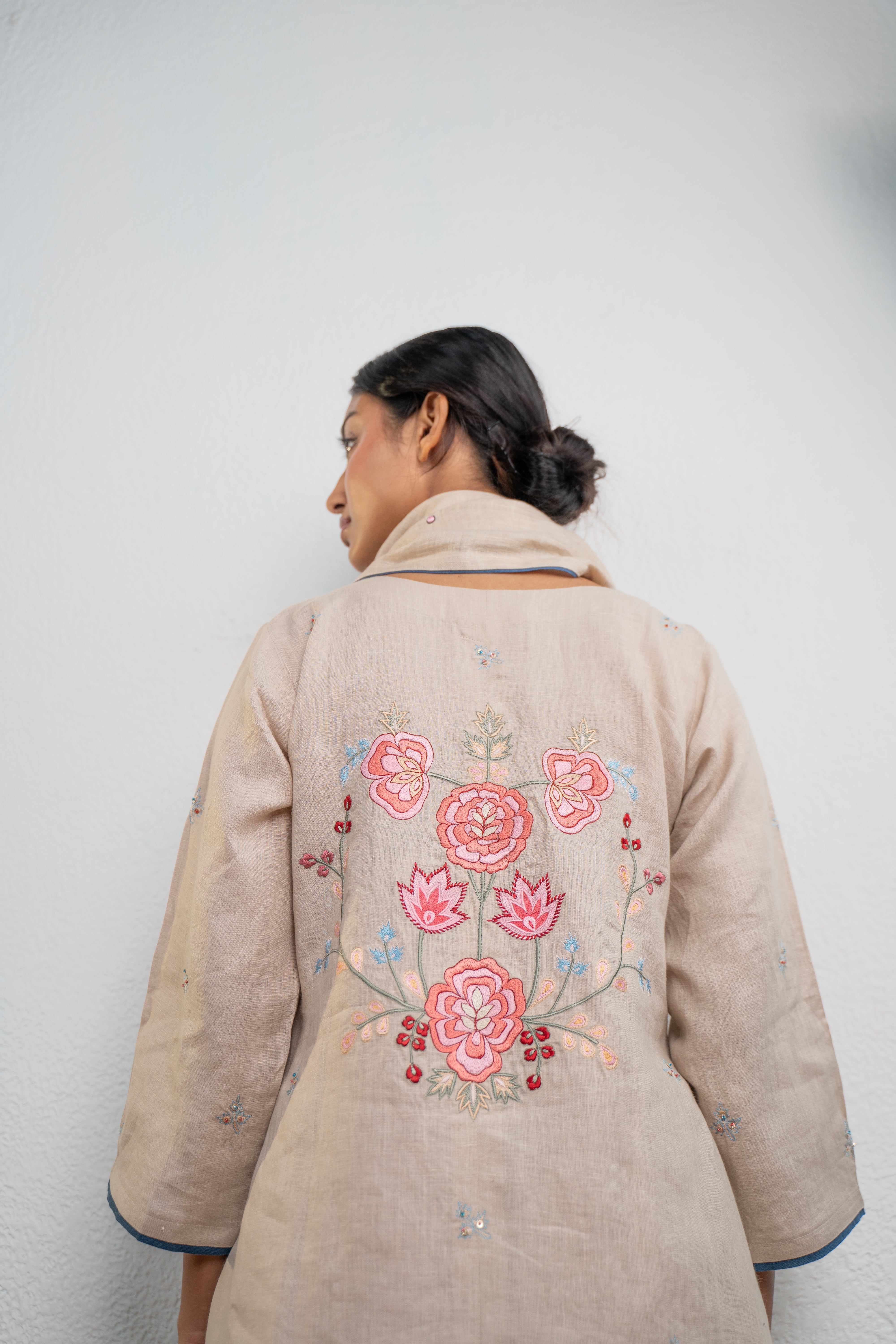 WARM NATURAL LINEN SET