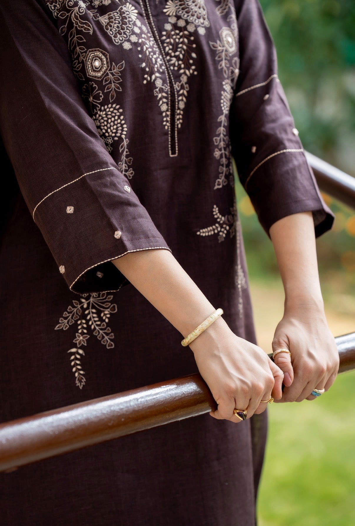 Cafe Brown Linen Set