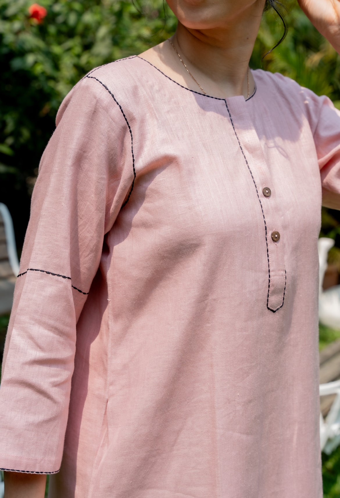 DUST PINK SAGA LINEN PAIR