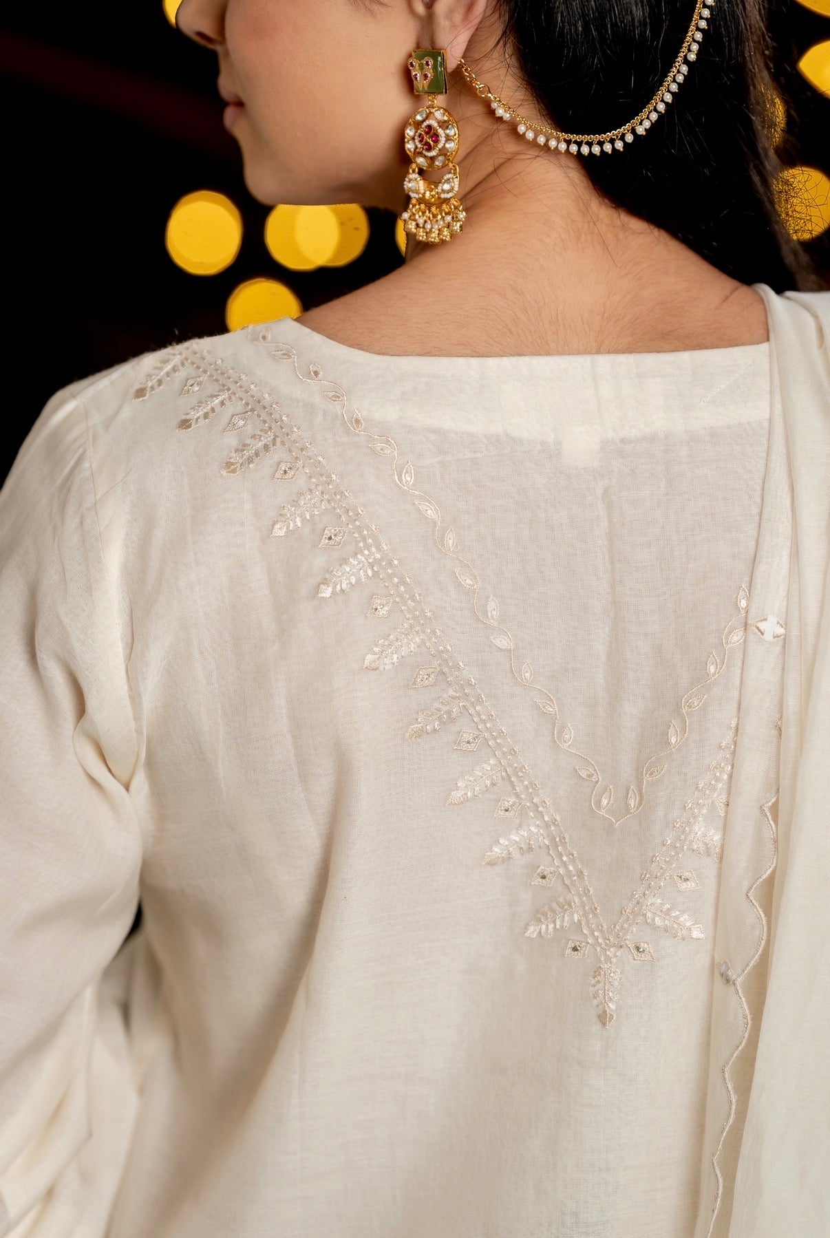 Seashell Chanderi Silk Set