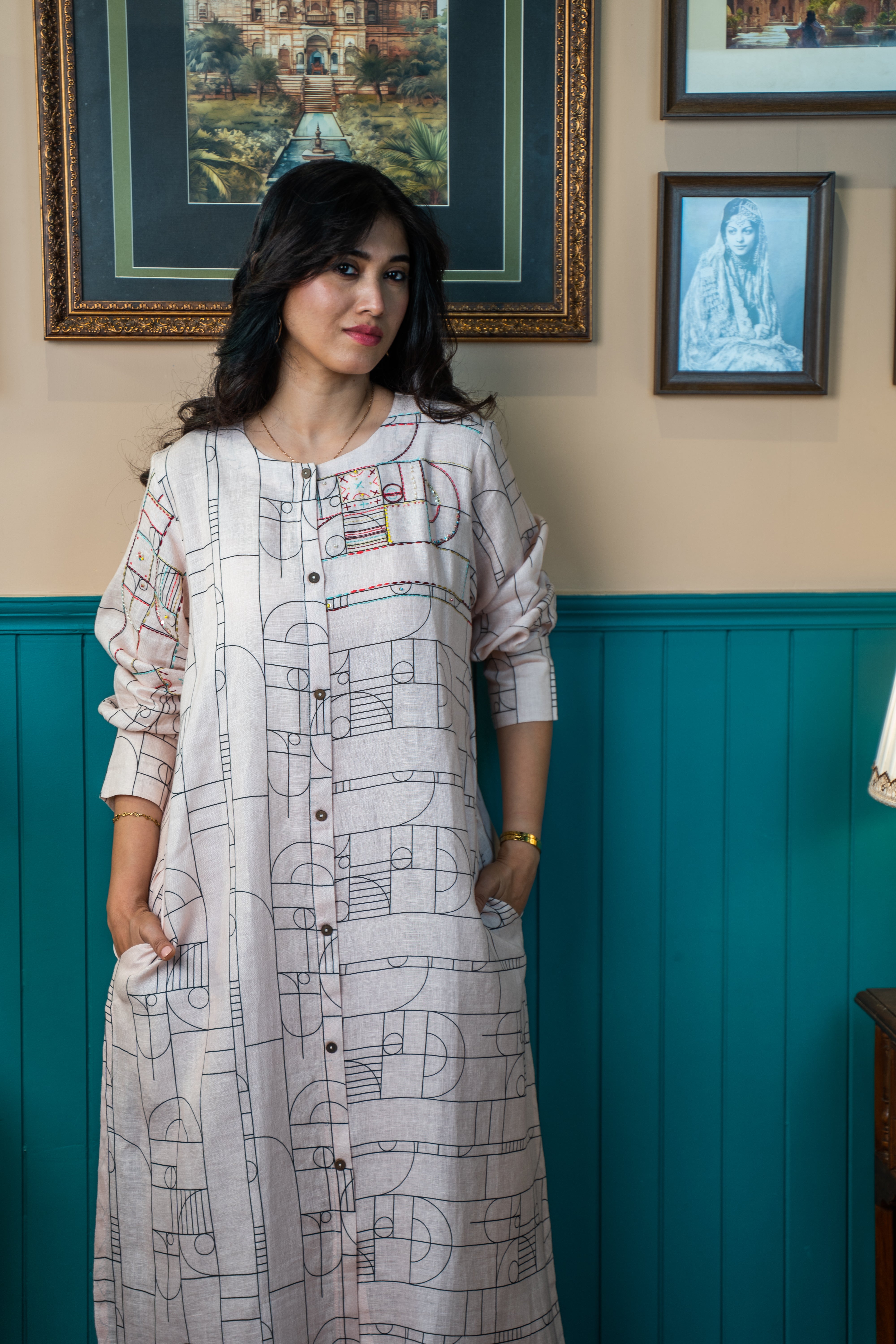 STRIPE TRIBE LINEN PAIR