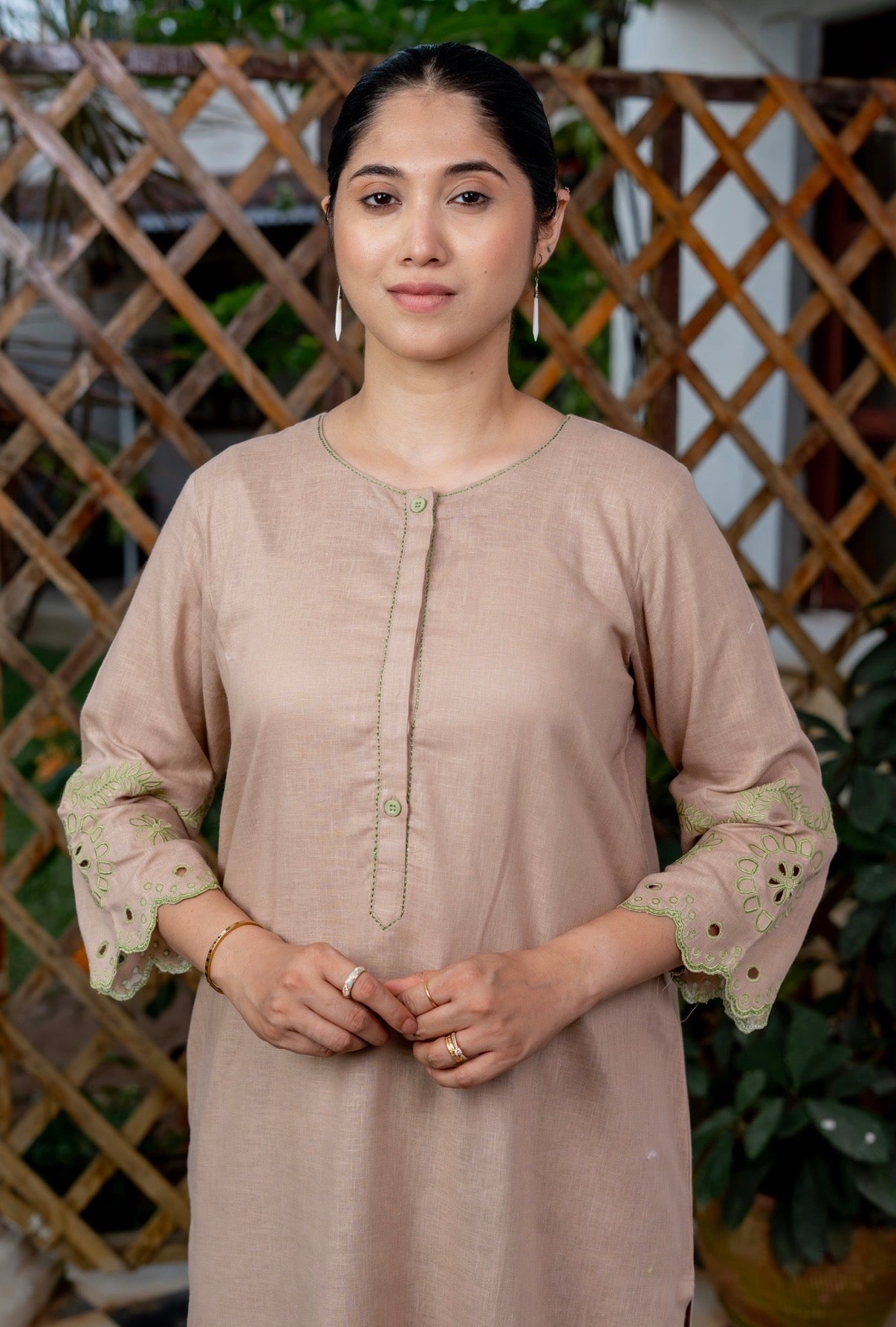 Coffee Form Kurta Set