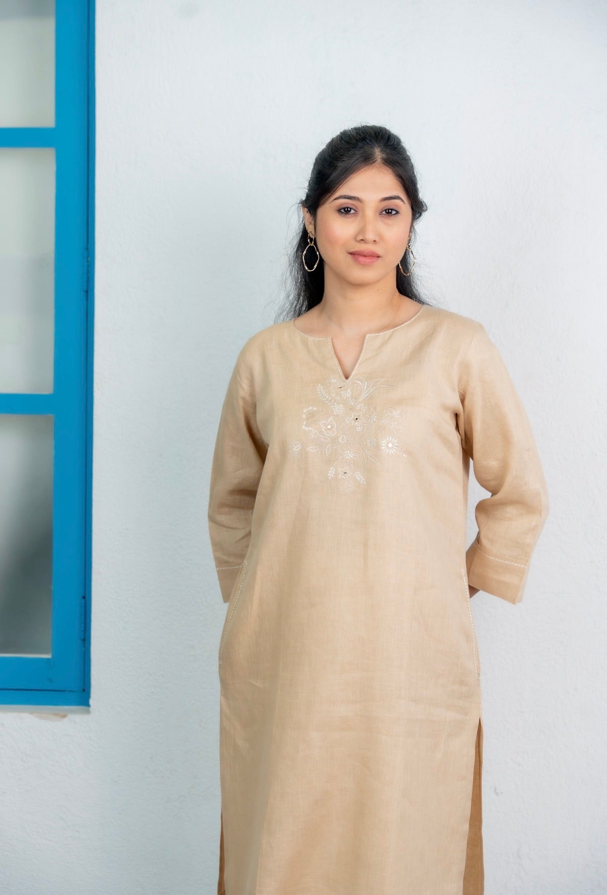 Ivory-Creamy Linen Pair