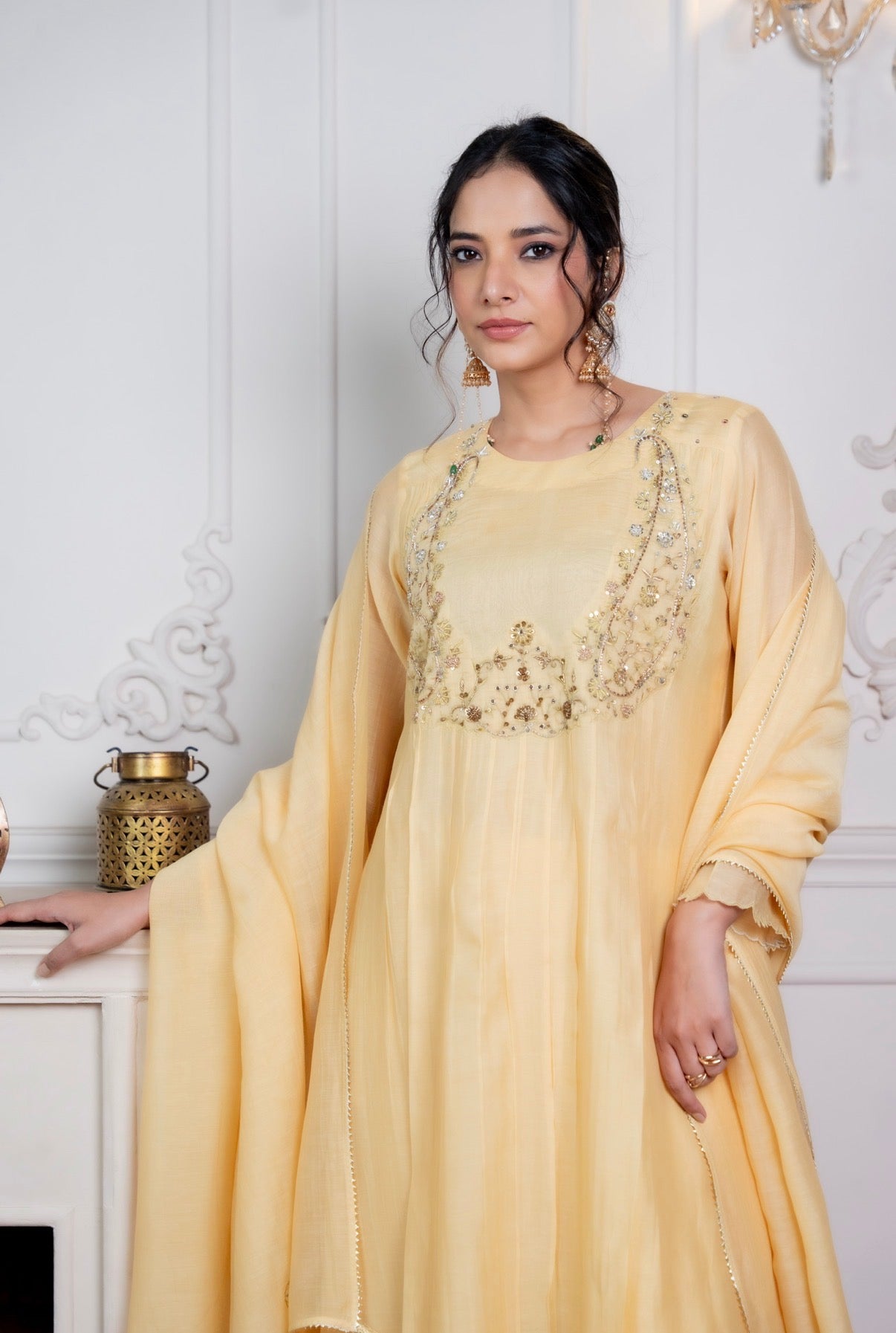 Nargis Mul Chanderi Set