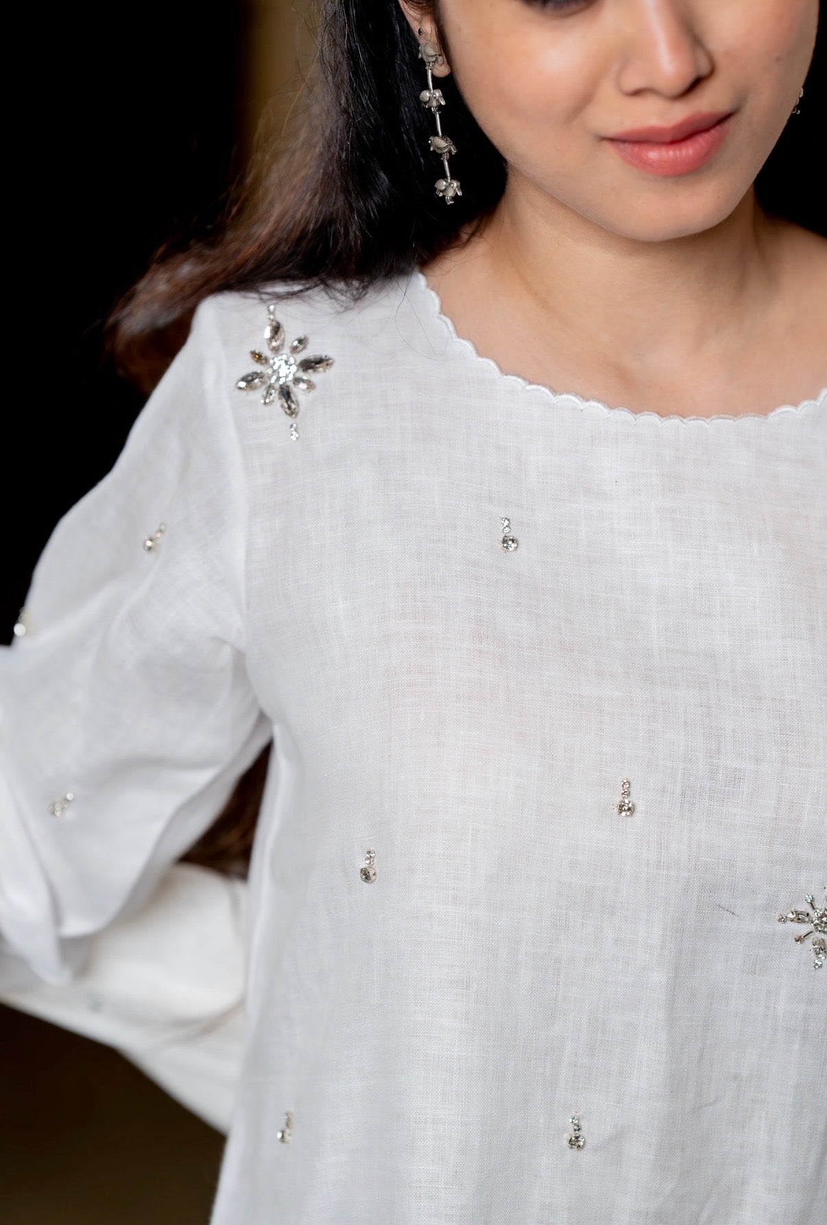 Coconut White Linen Set