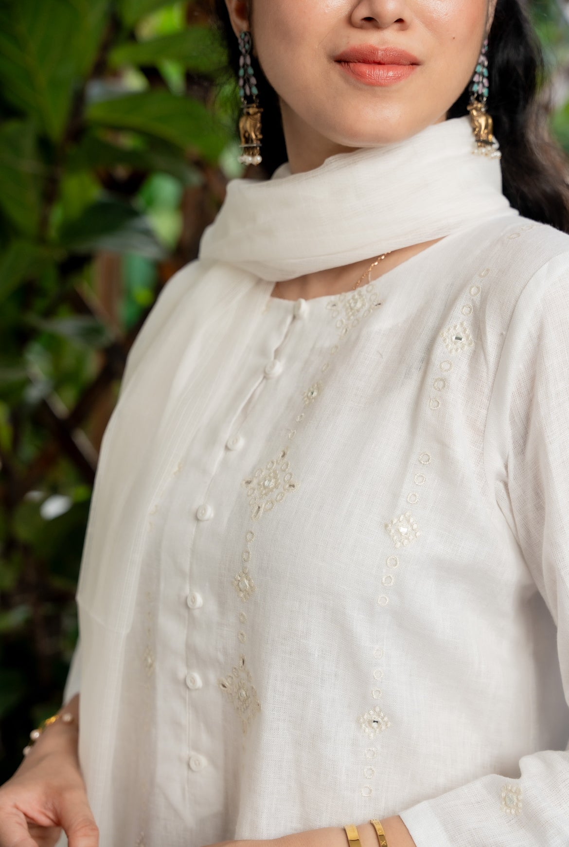 STAR WHITE LINEN SET