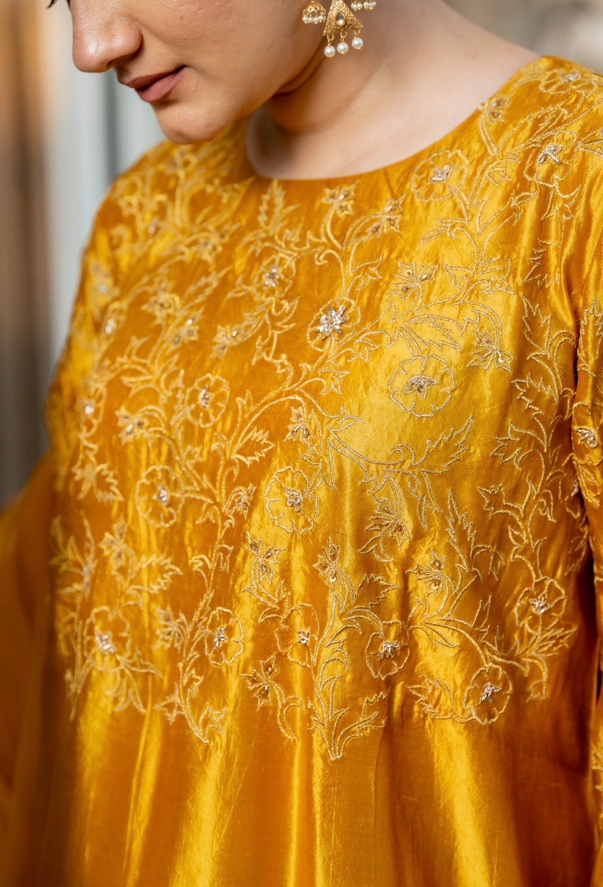 Laguna Mustard Kora Silk Set