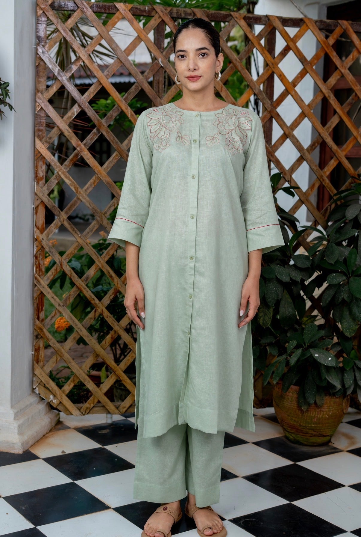 Pistachio Green Kurta Set