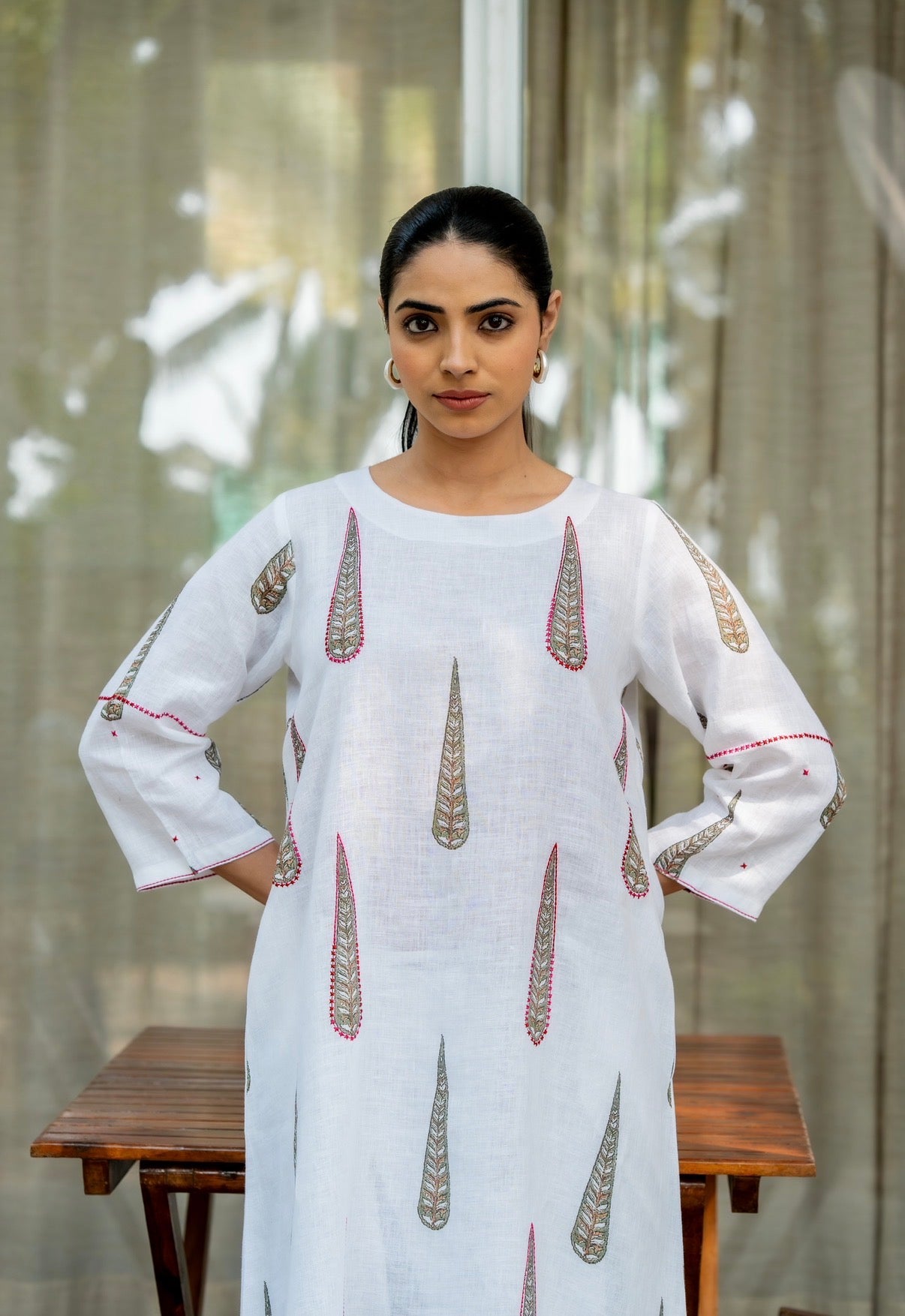 Willow White Linen Pair