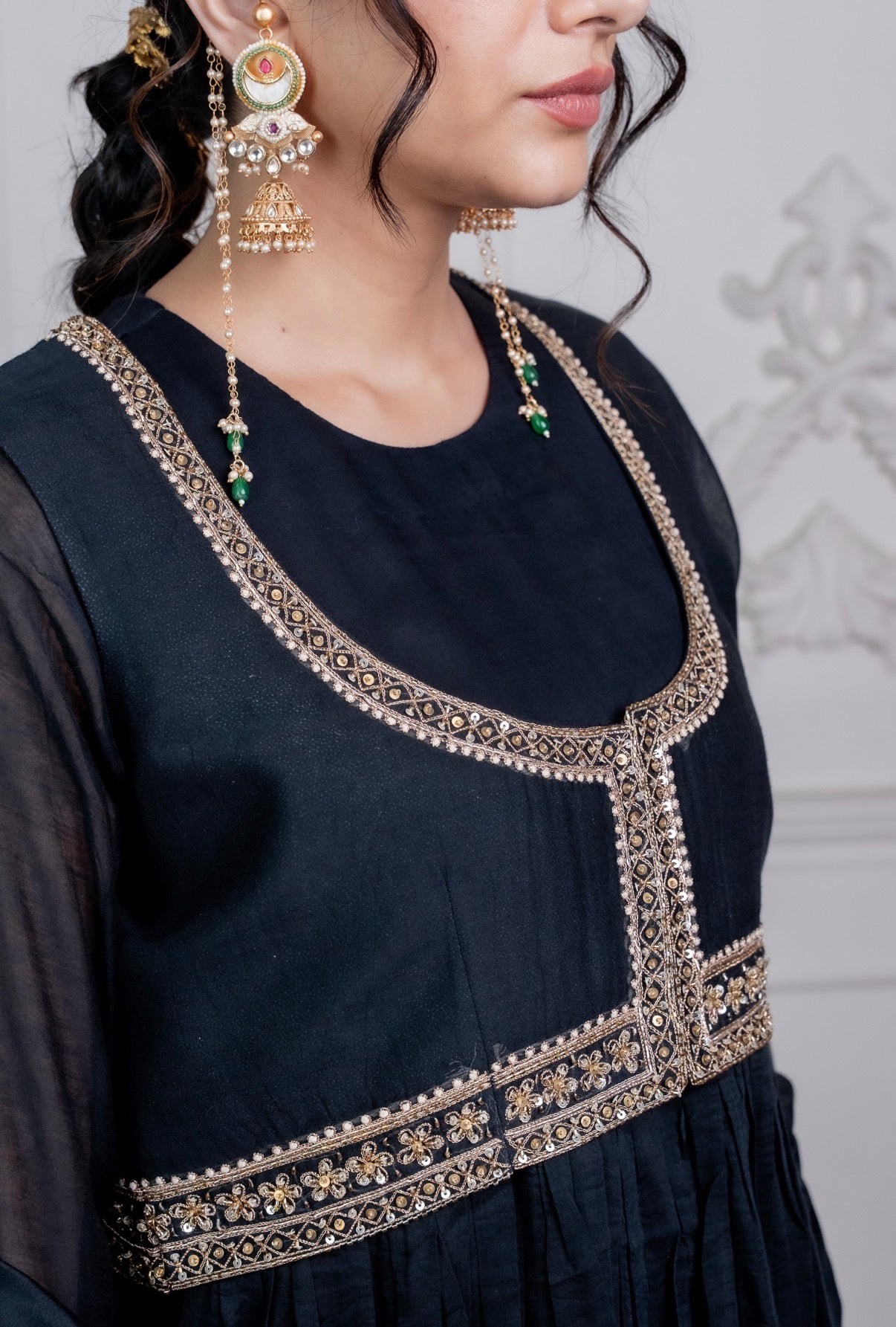 Zari Chanderi Silk Set