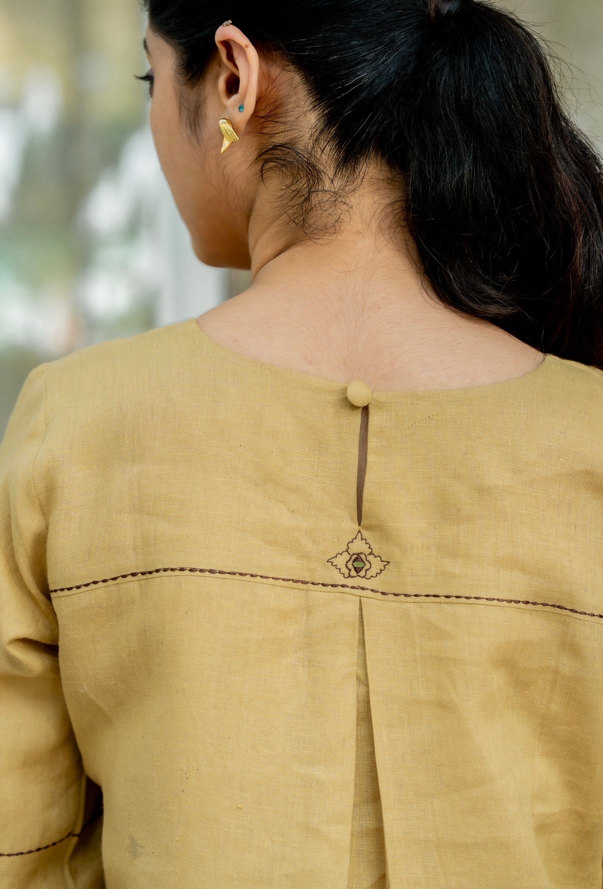 Mustard Linen Pair