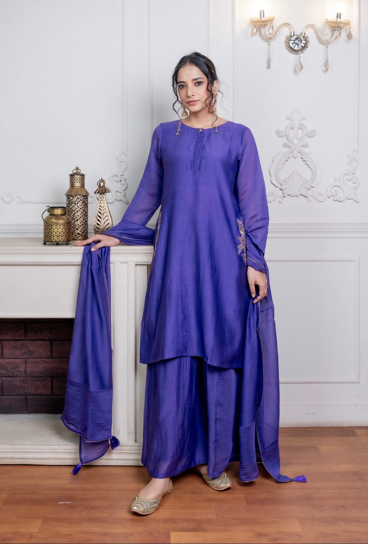 Mulberry Chanderi Silk Set