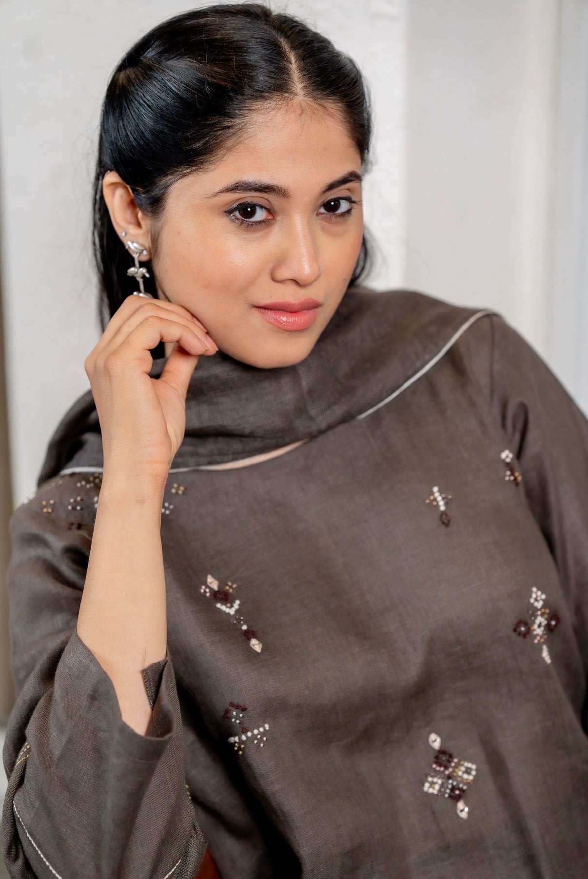 Dark Mocha Linen Set