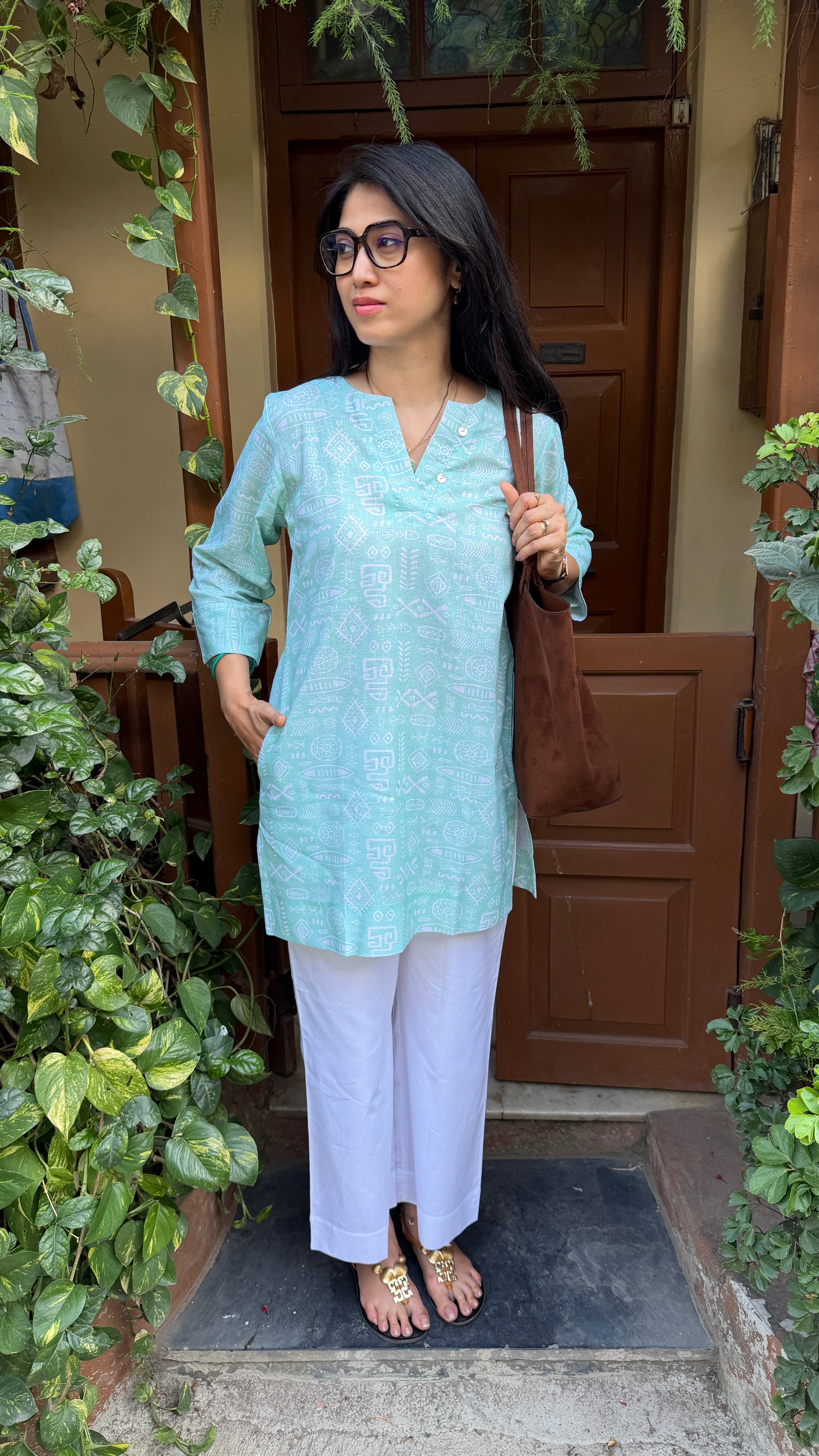 Emerald Green-White Pair