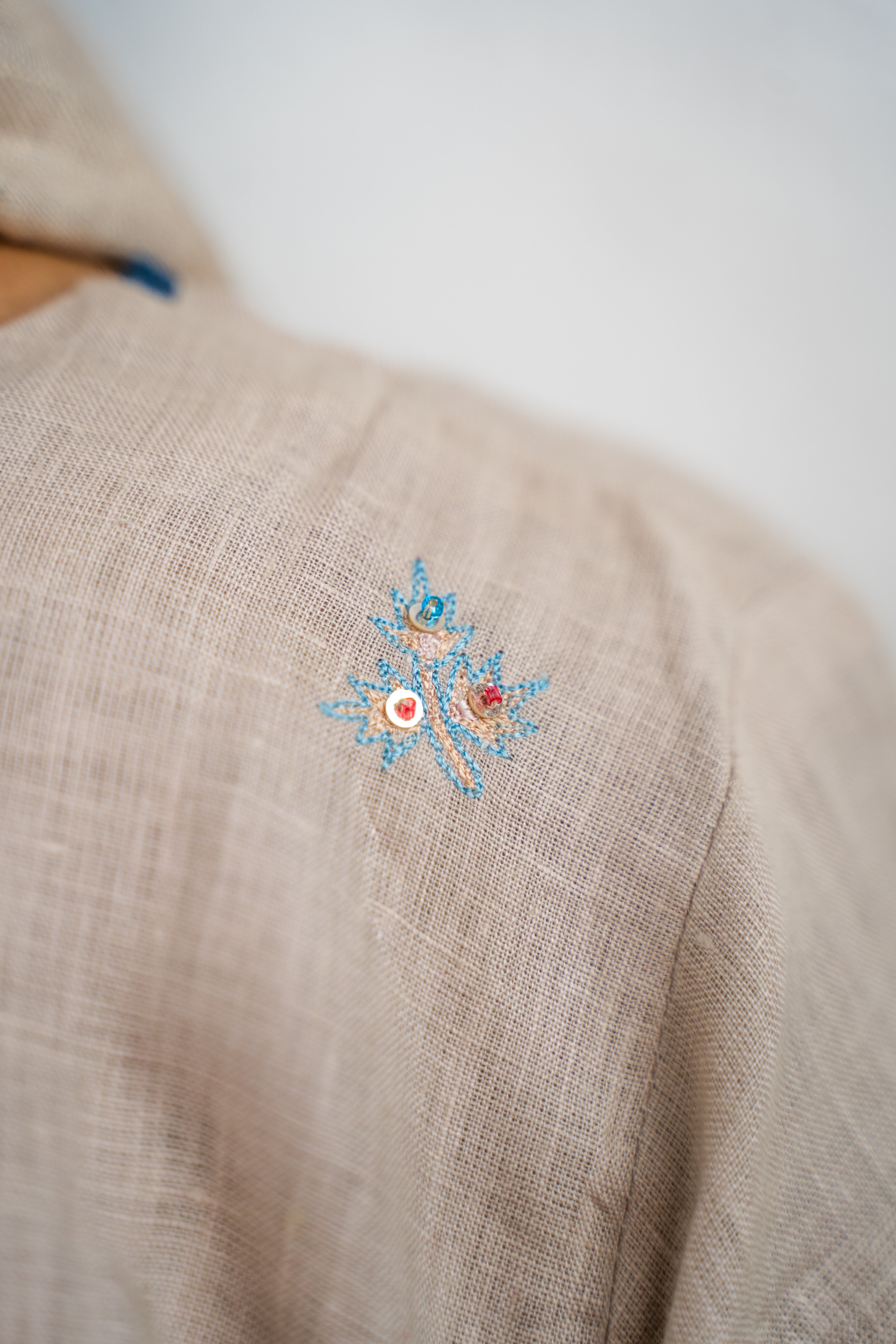 WARM NATURAL LINEN SET