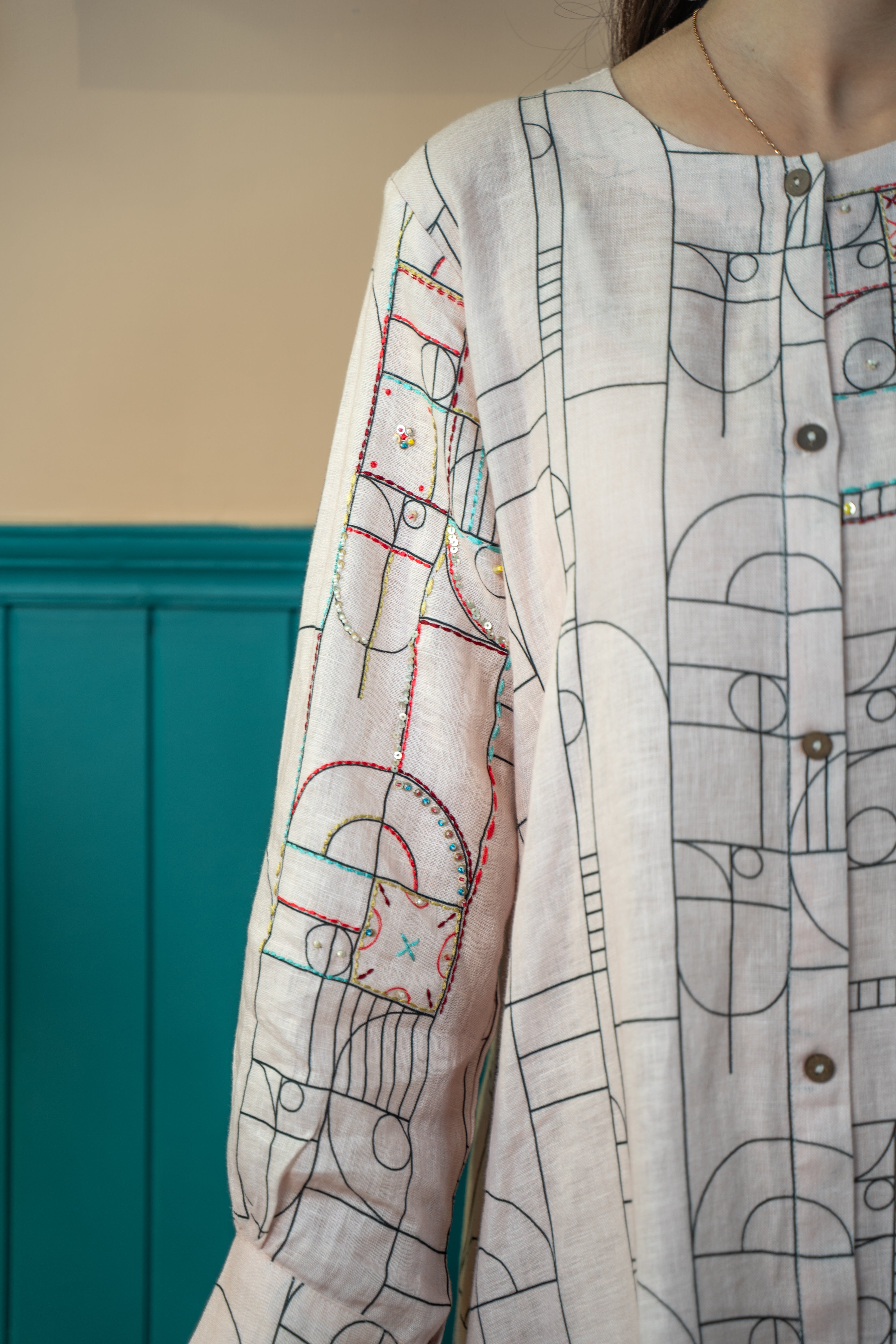 STRIPE TRIBE LINEN PAIR