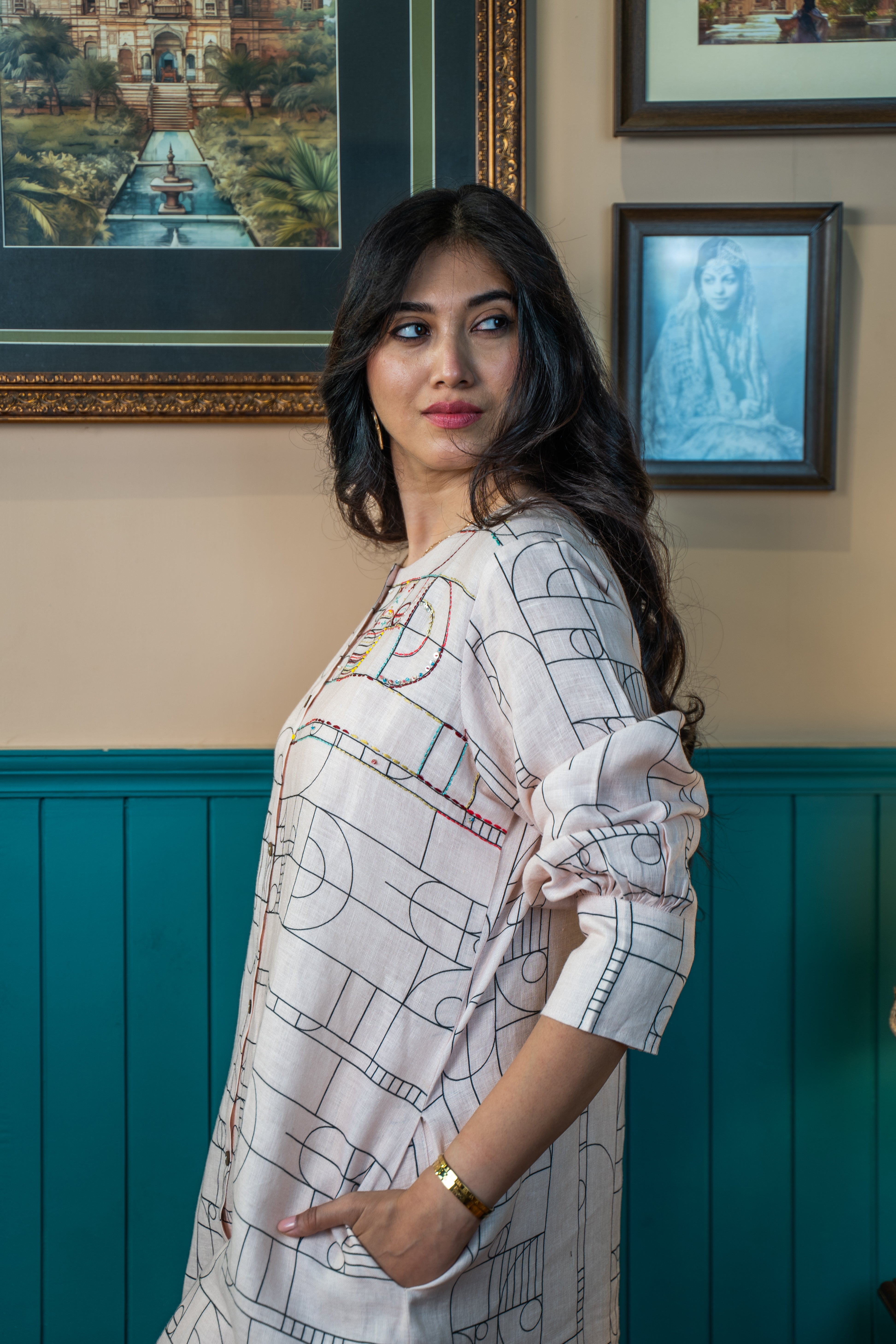 STRIPE TRIBE LINEN PAIR