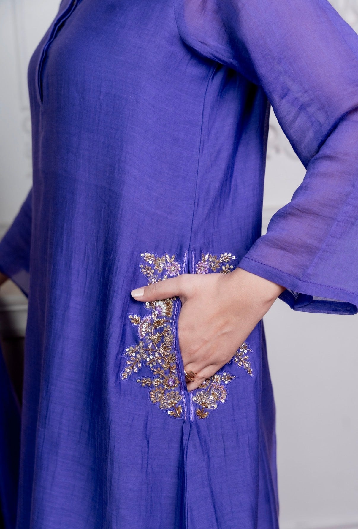 Mulberry Chanderi Silk Set