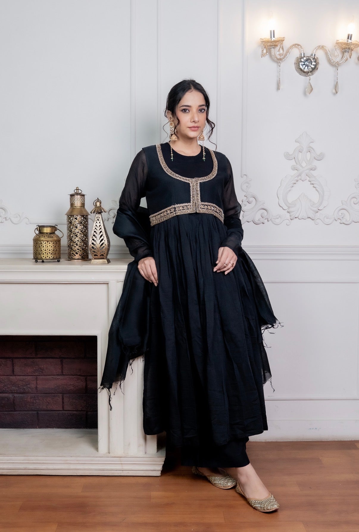 Zari Chanderi Silk Set