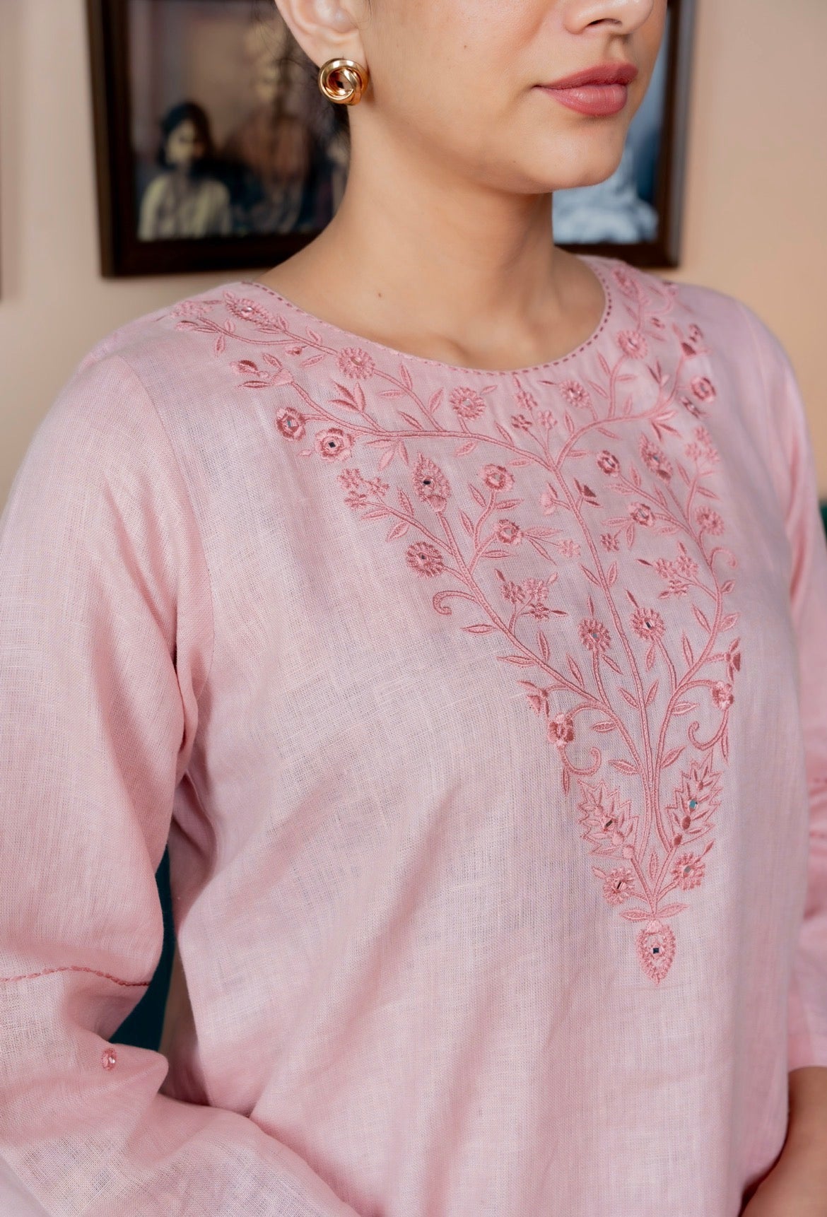 Sea Pink Linen Pair