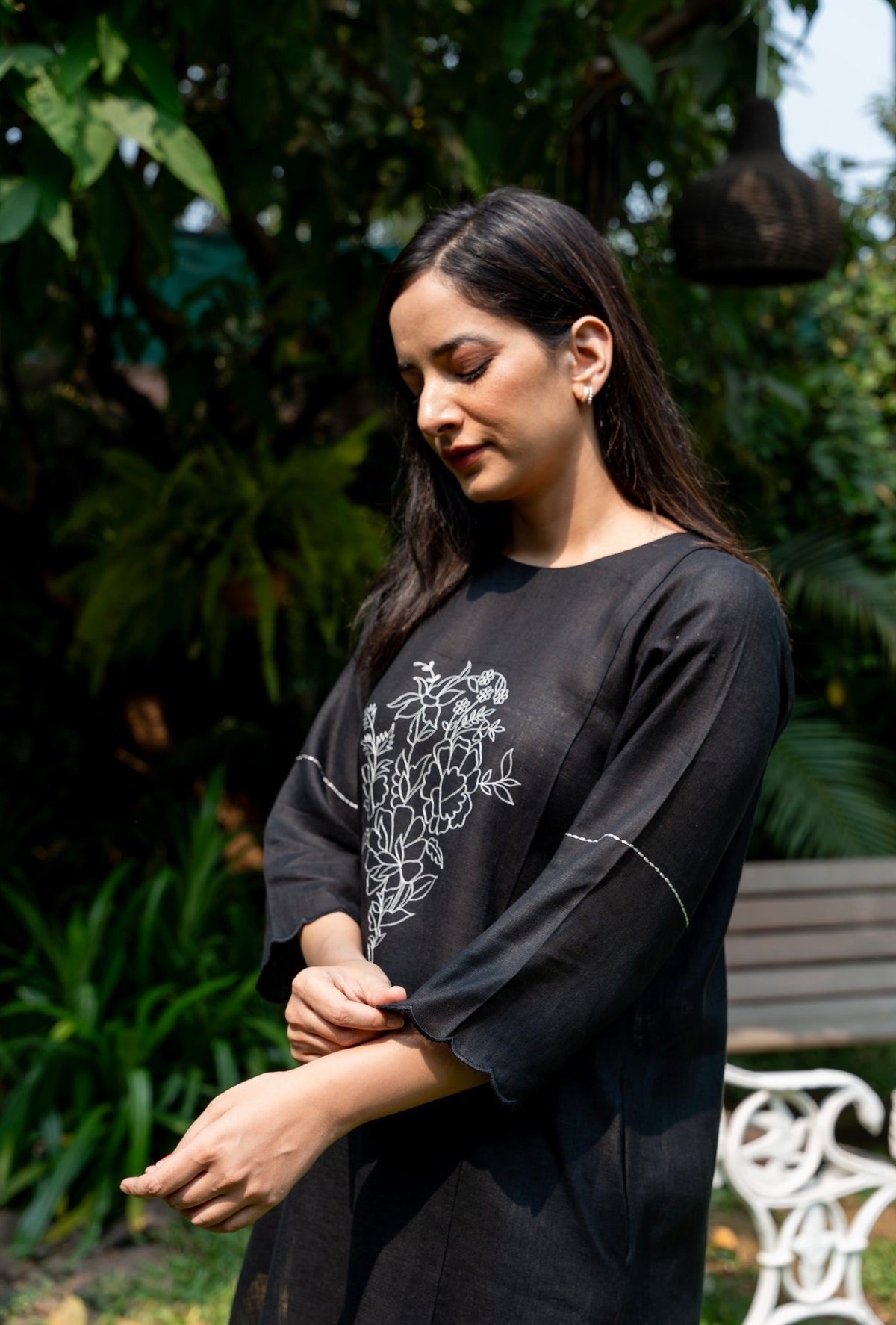 METAL BLACK LINEN PAIR