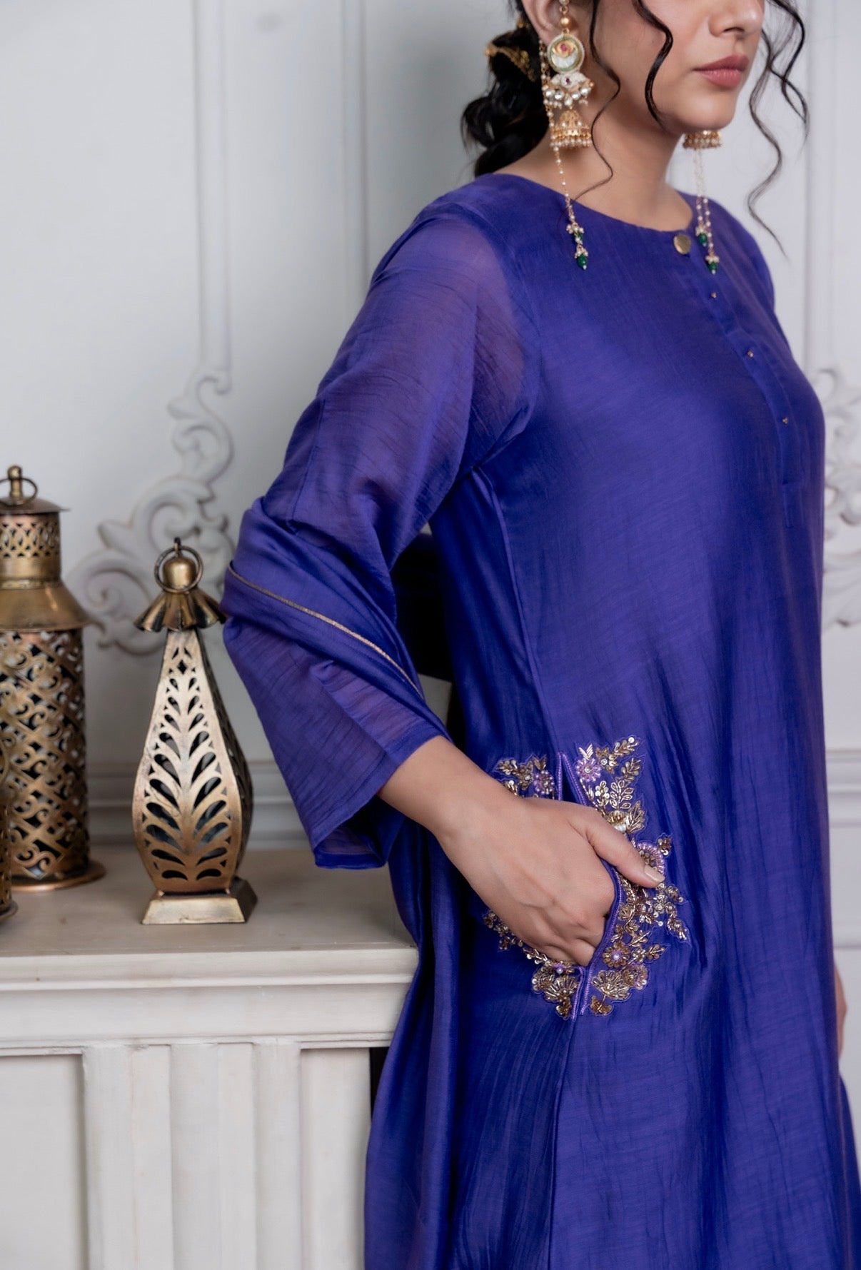 Mulberry Chanderi Silk Set