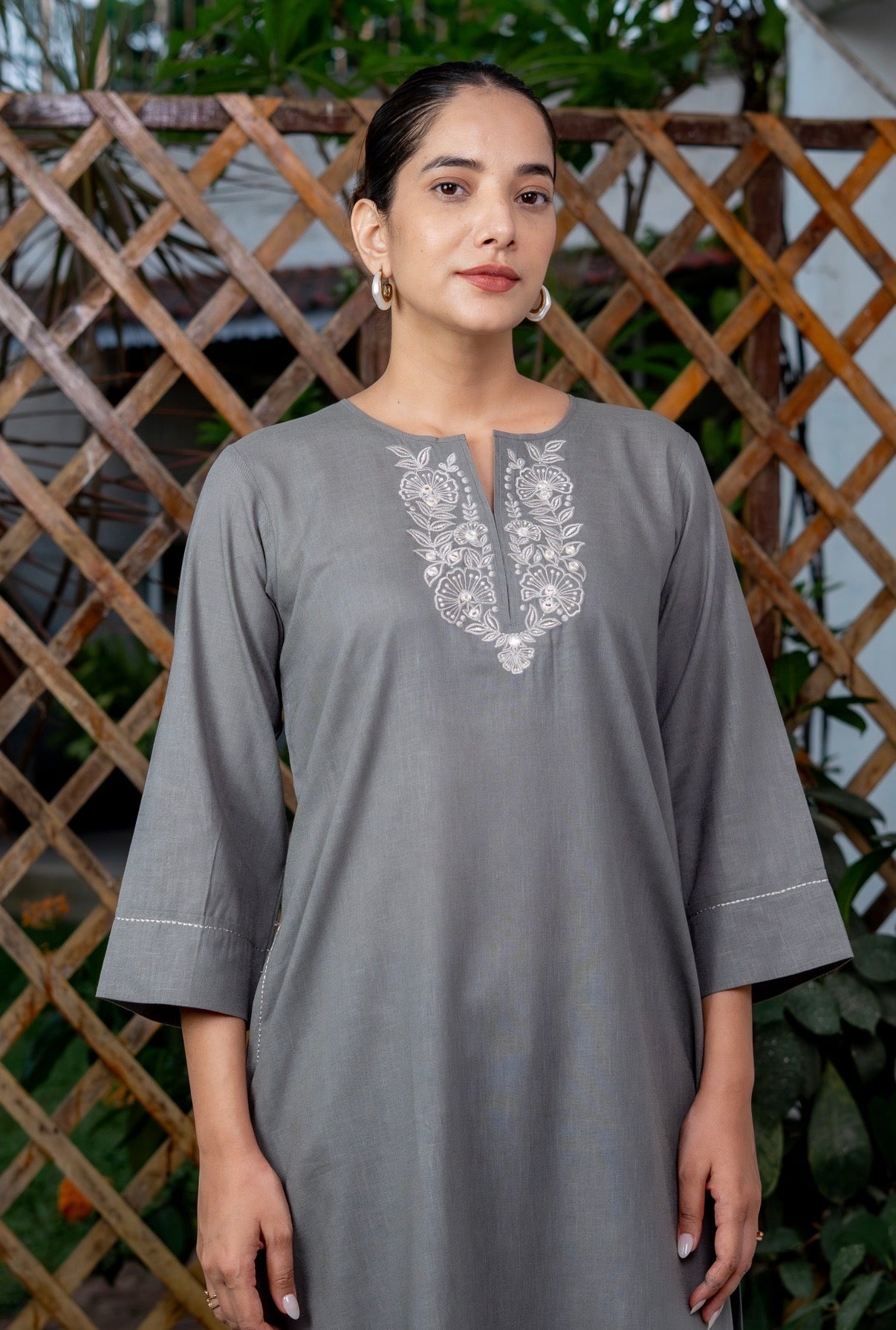 Shadow Grey Kurta Set