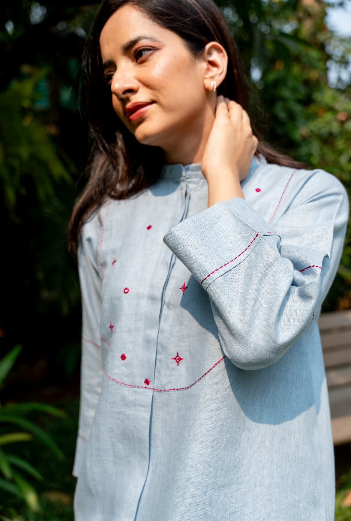 STONE BLUE LINEN PAIR