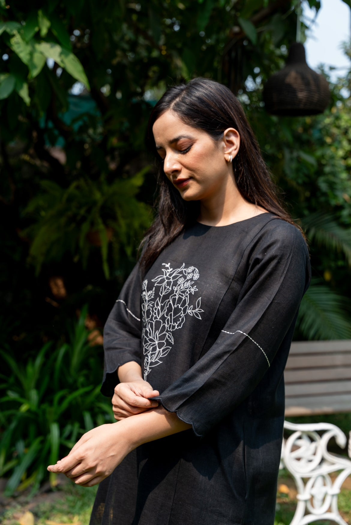 METAL BLACK LINEN PAIR