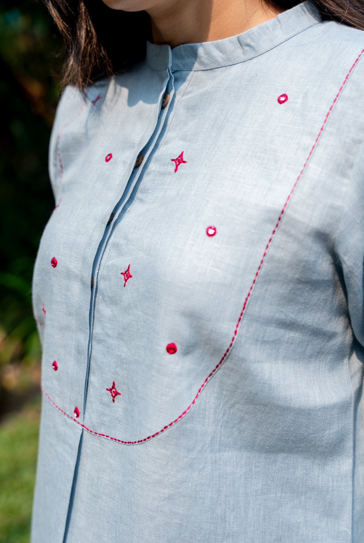 STONE BLUE LINEN PAIR