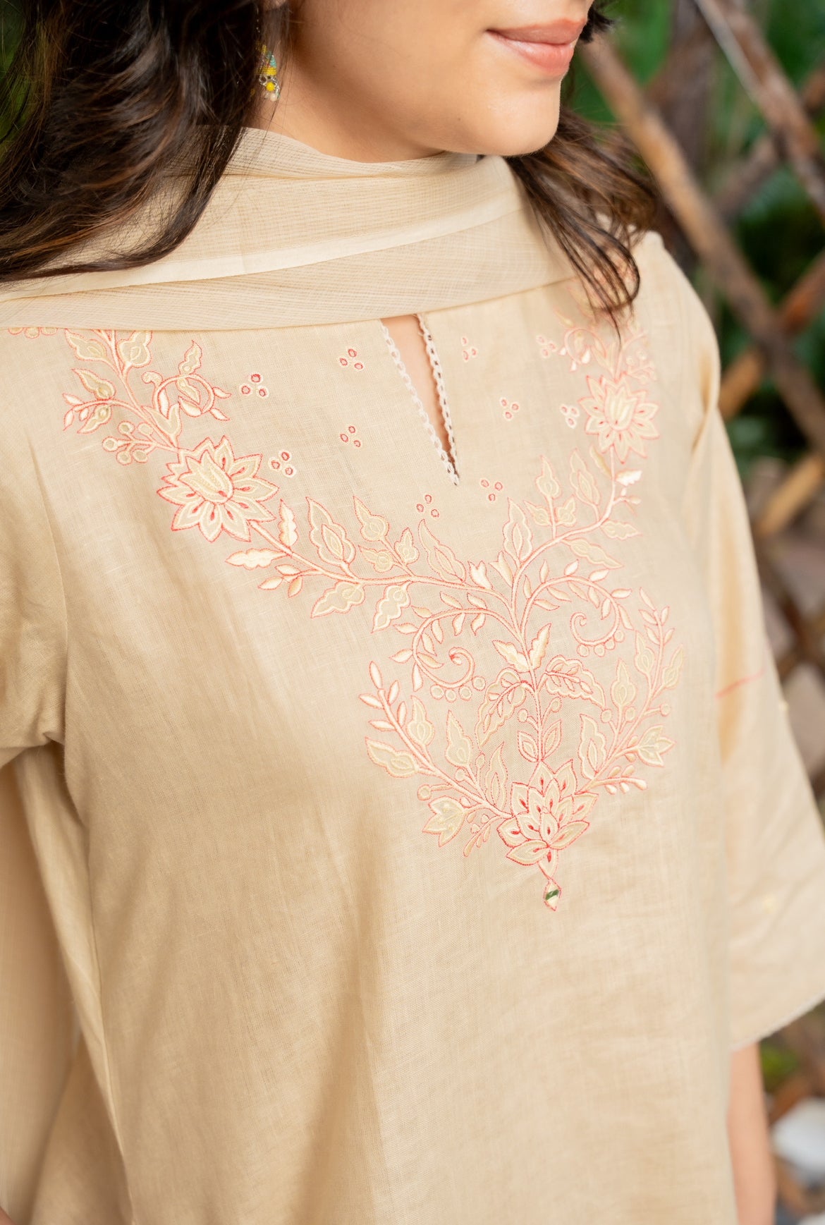 PALE IVORY LINEN SET