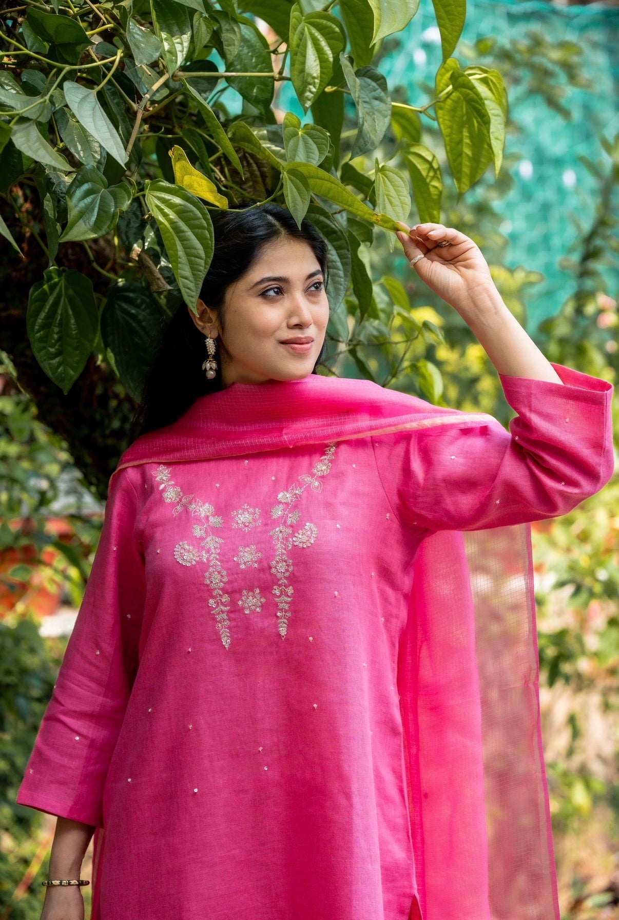 RANI Pink Linen Set