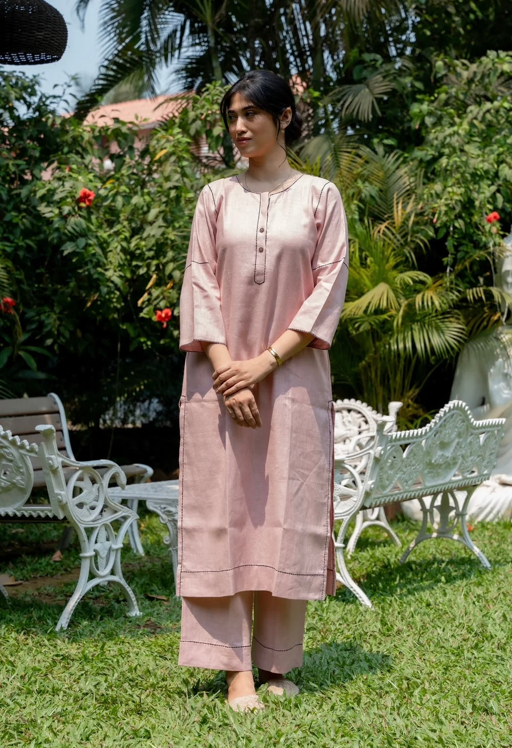 DUST PINK SAGA LINEN PAIR