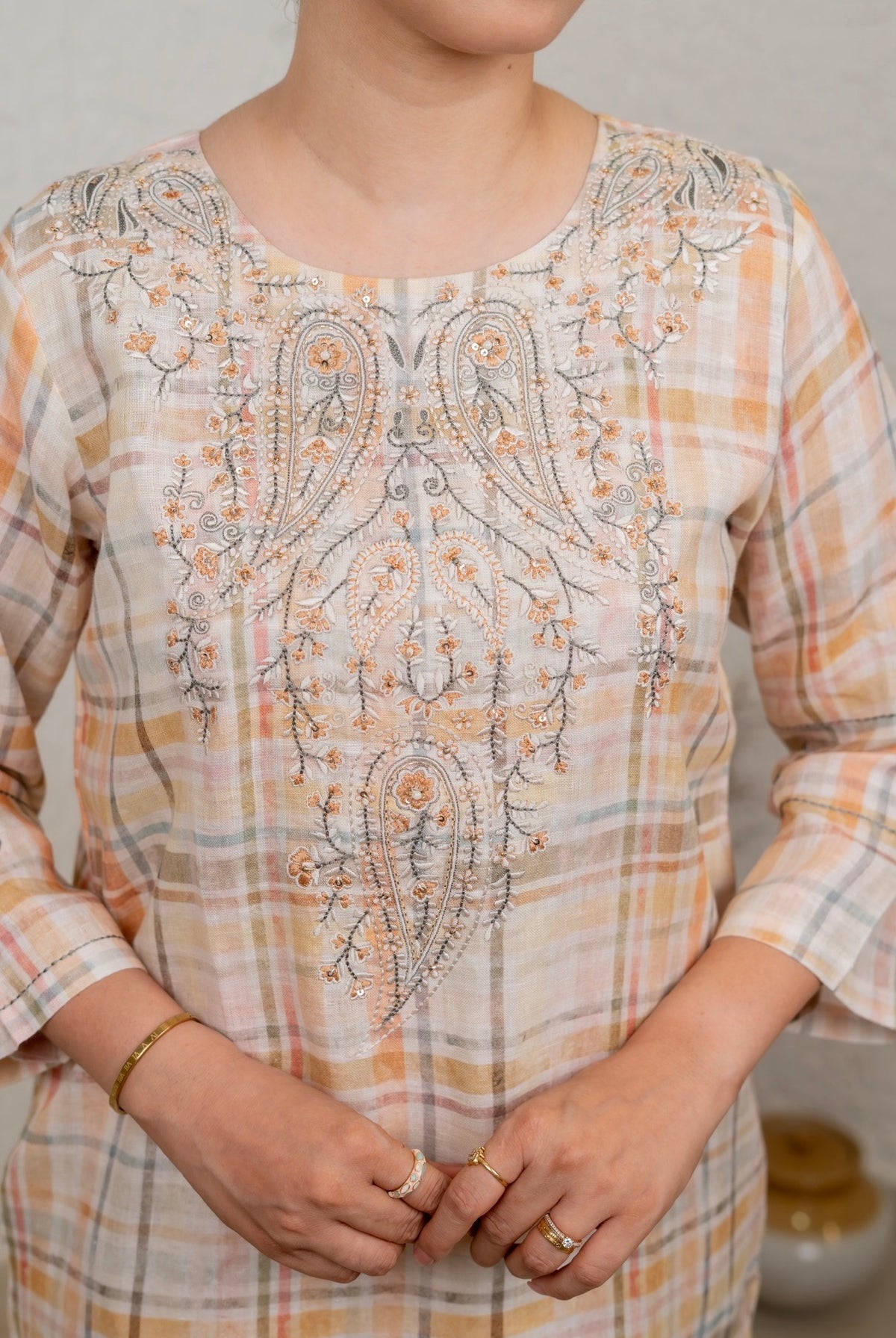 Tulip Rose Linen Pair