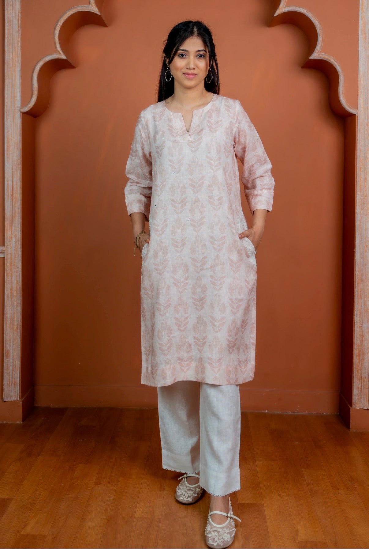 Misty Rose Linen Pair