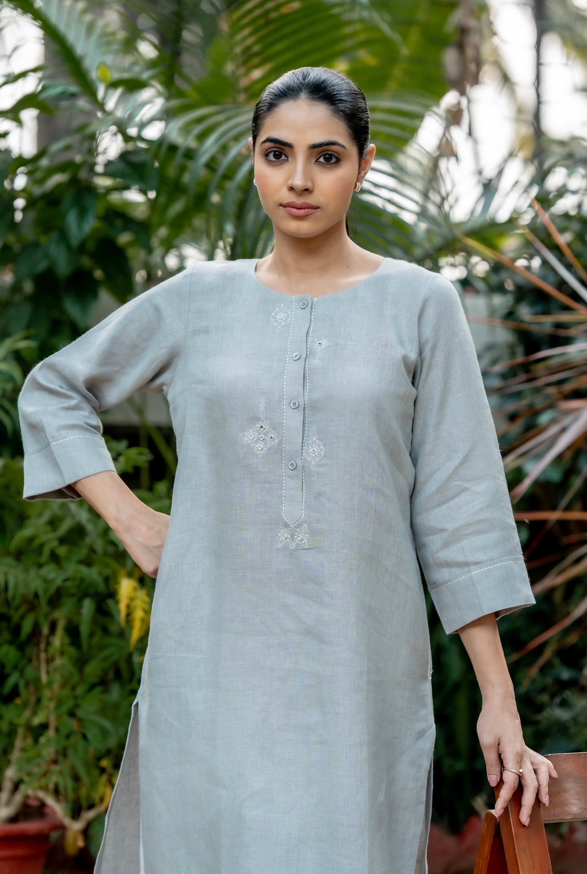 CLOUD GREY LINEN PAIR