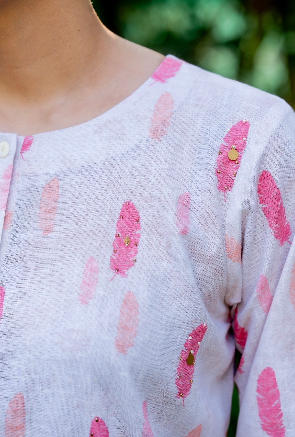 Pink Feather Pair