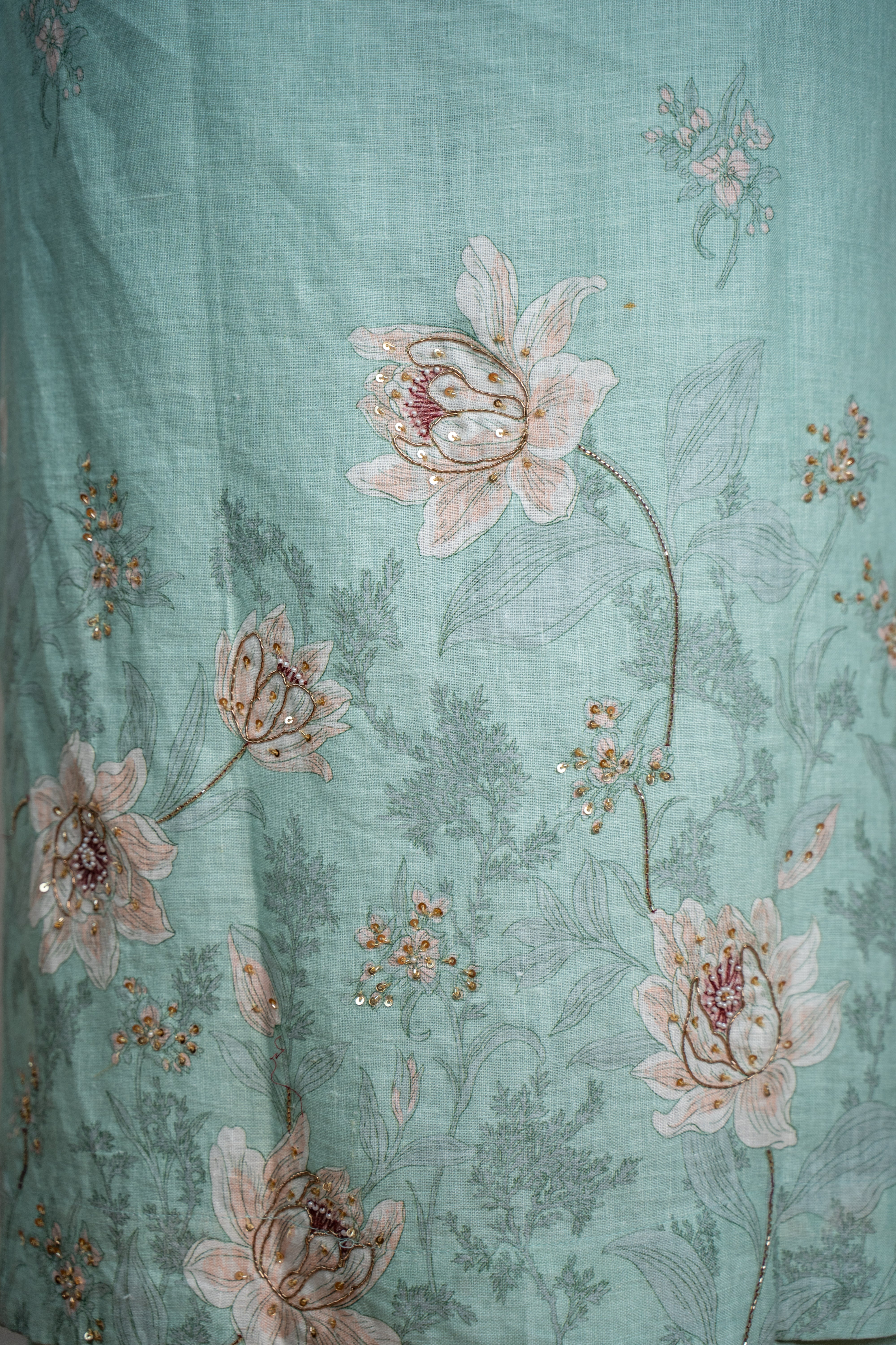 OCEAN BLUE LINEN SET