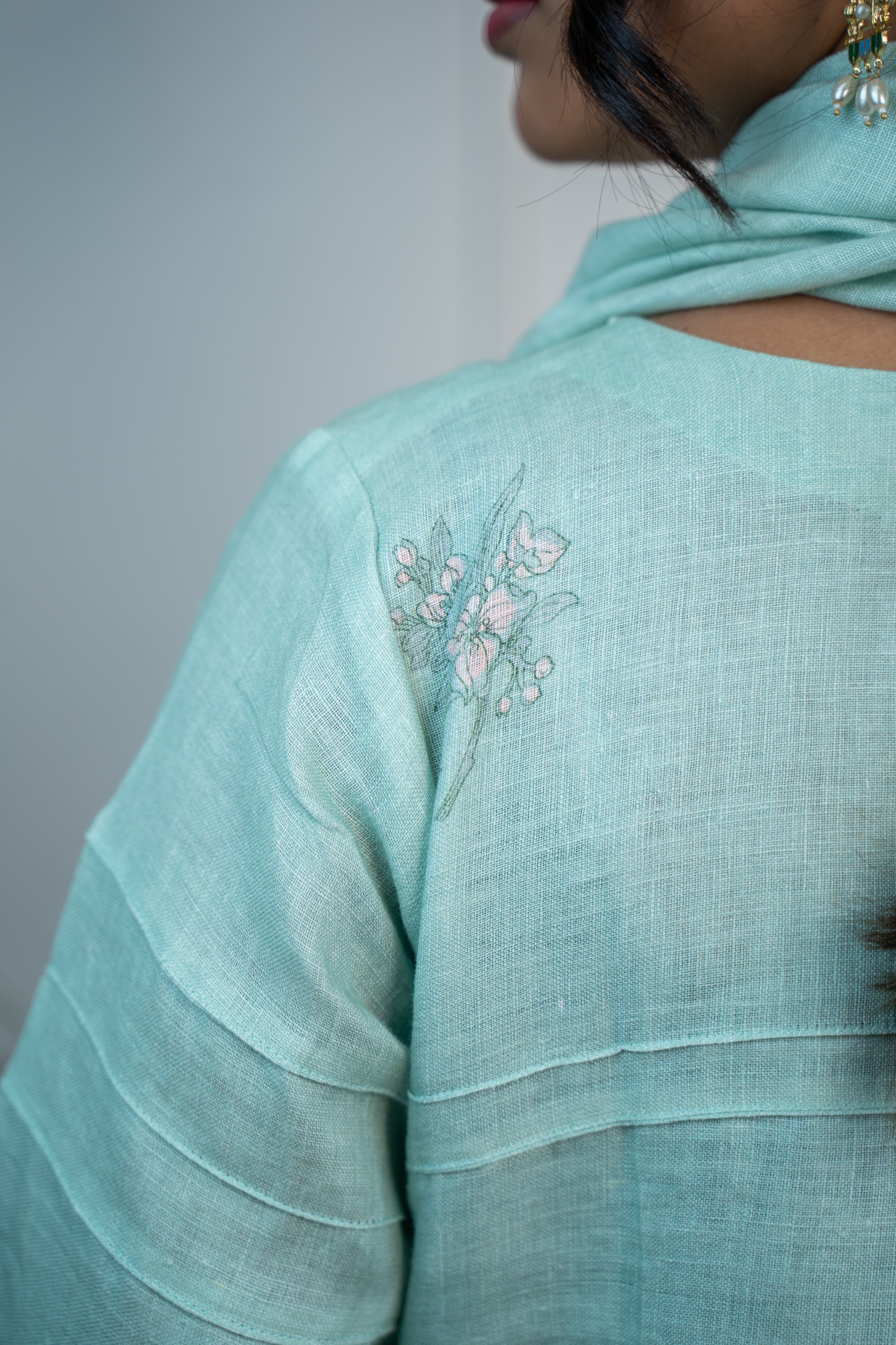 OCEAN BLUE LINEN SET