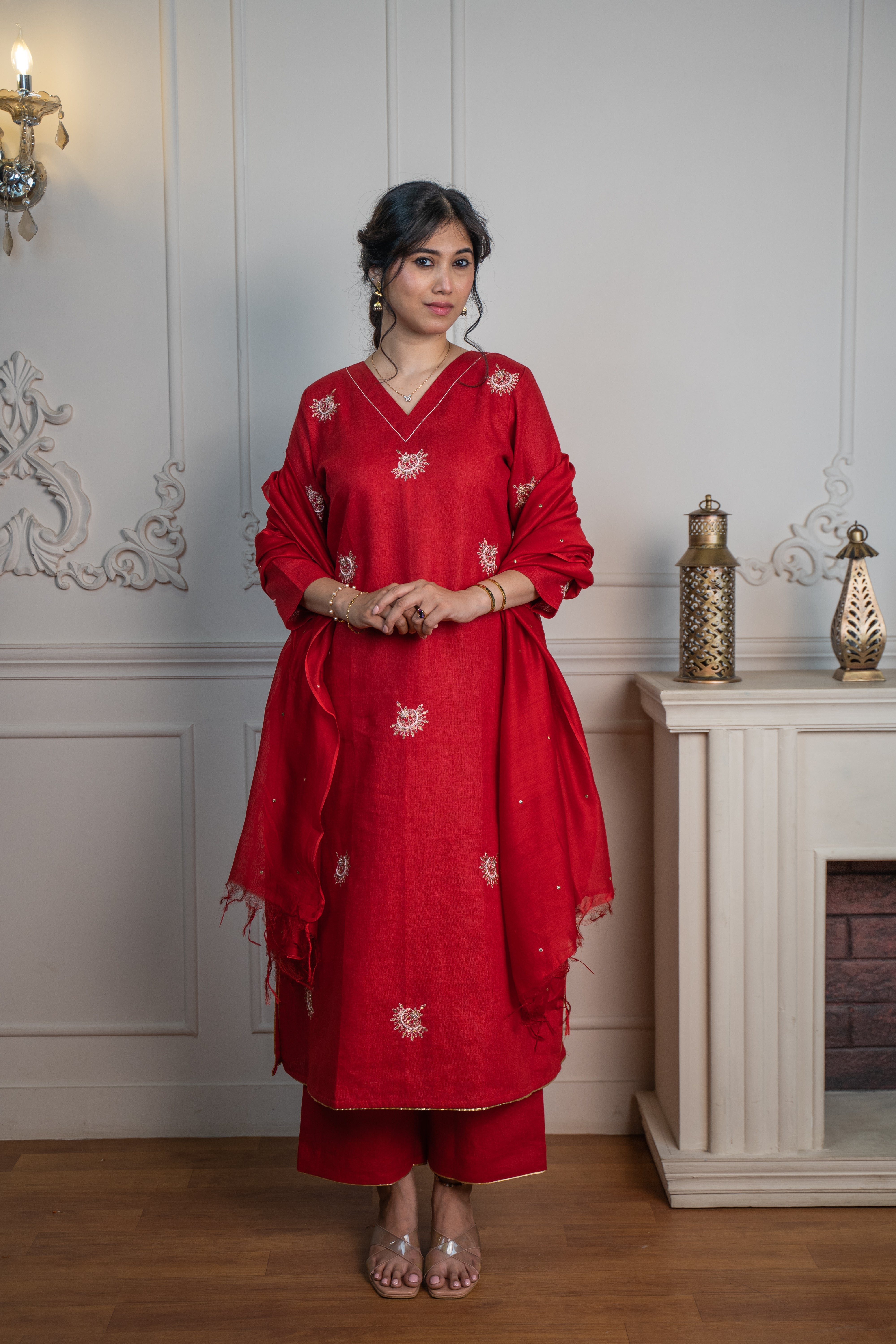 GULABI LINEN SET