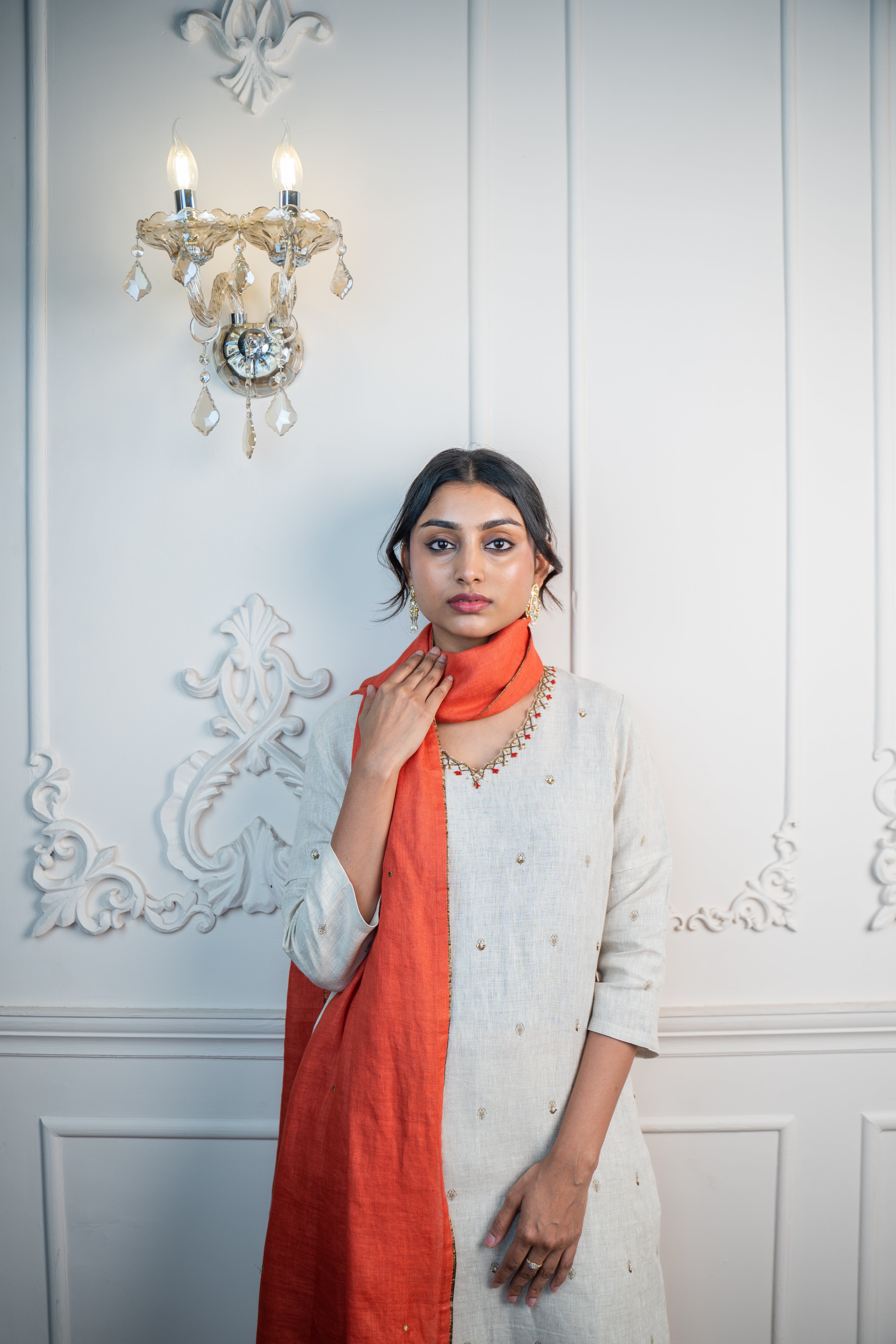 OAT-Rust NATURAL LINEN SET