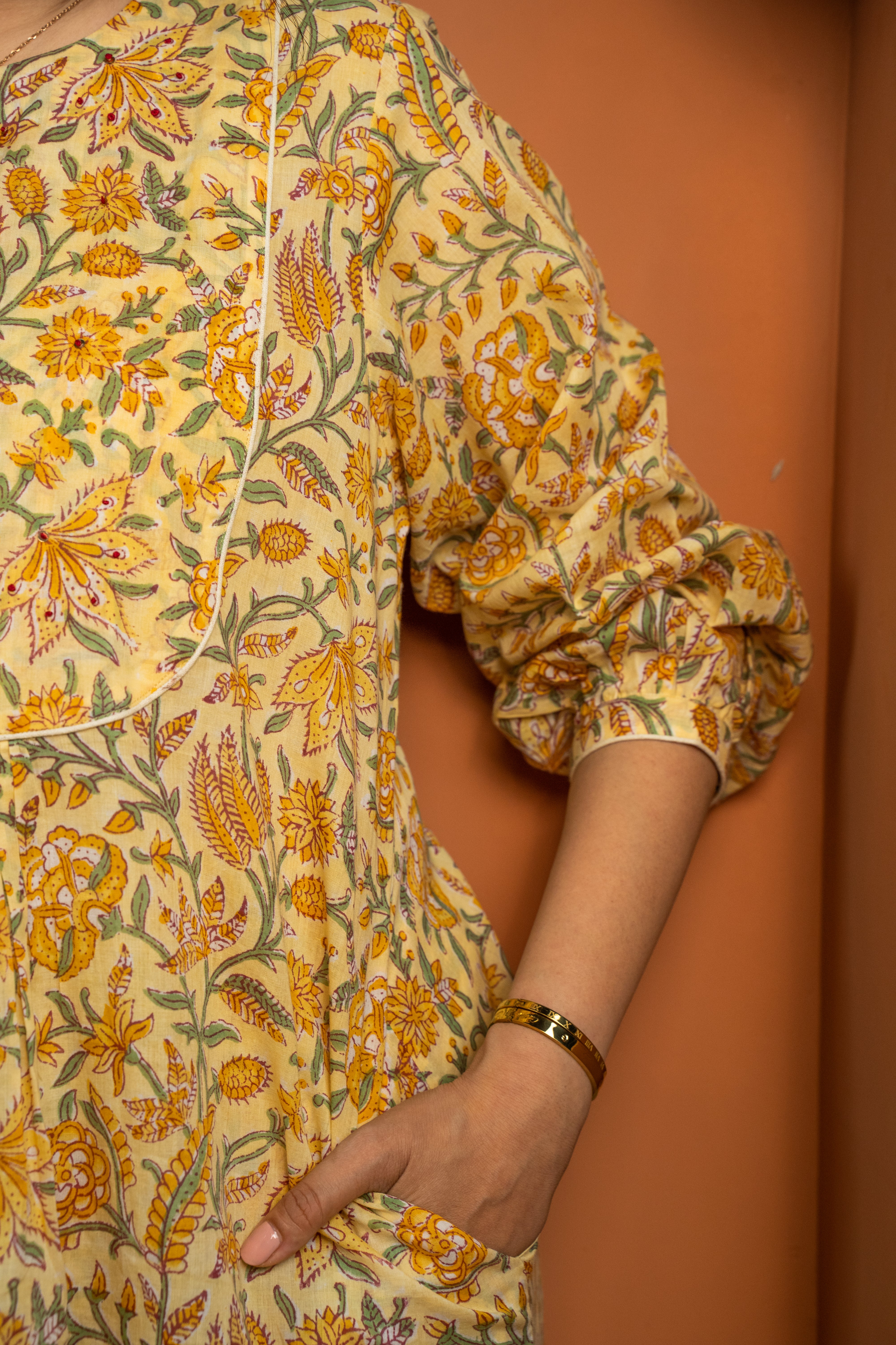 SUMMER YELLOW COTTON PAIR