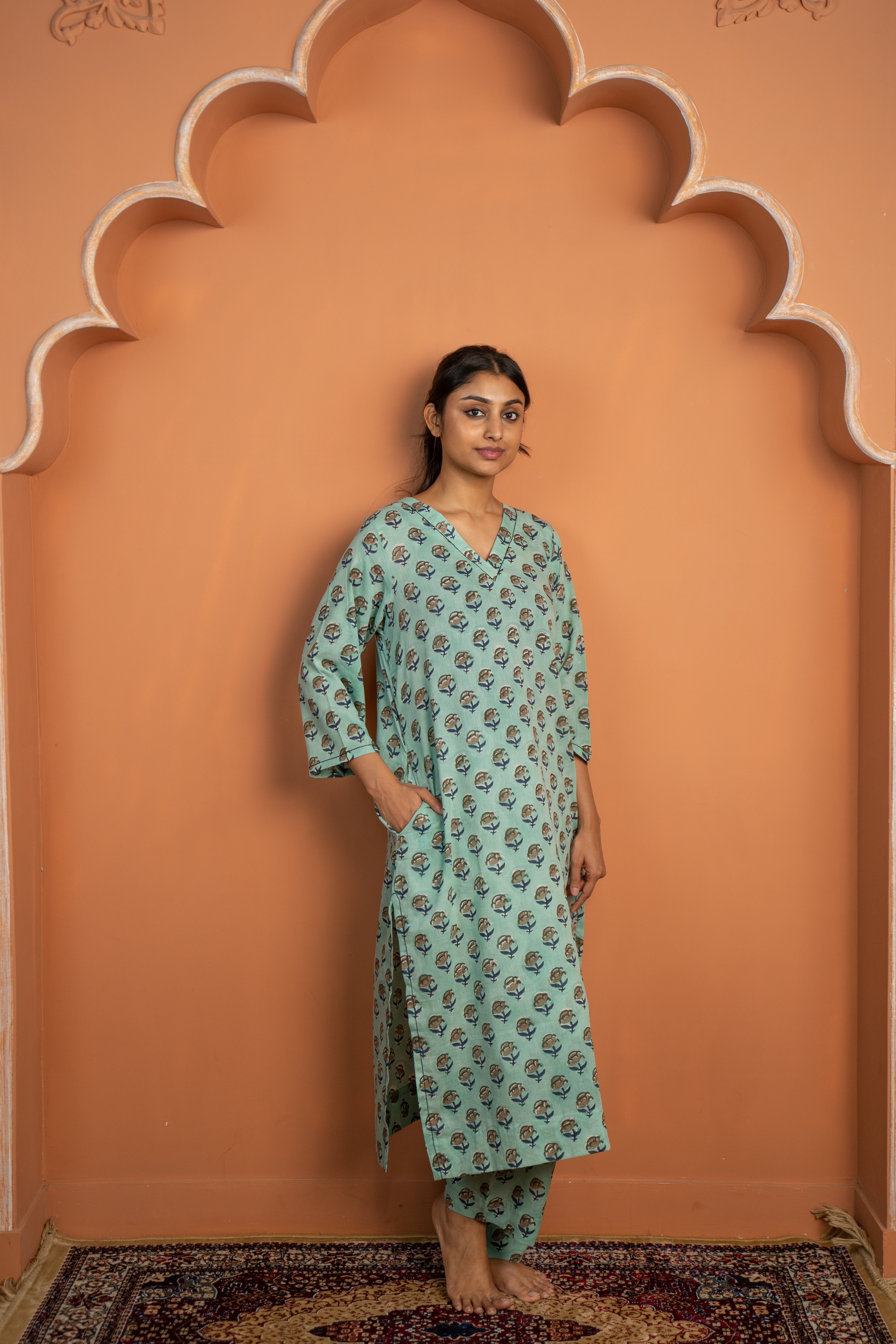 TIFFANY BLUE COTTON PAIR