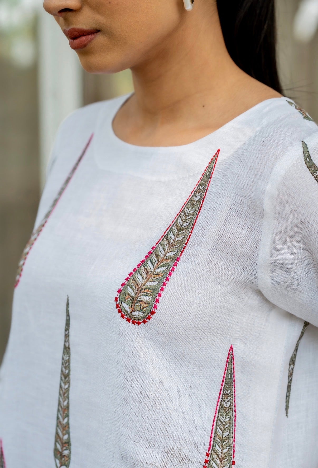 Willow White Linen Pair