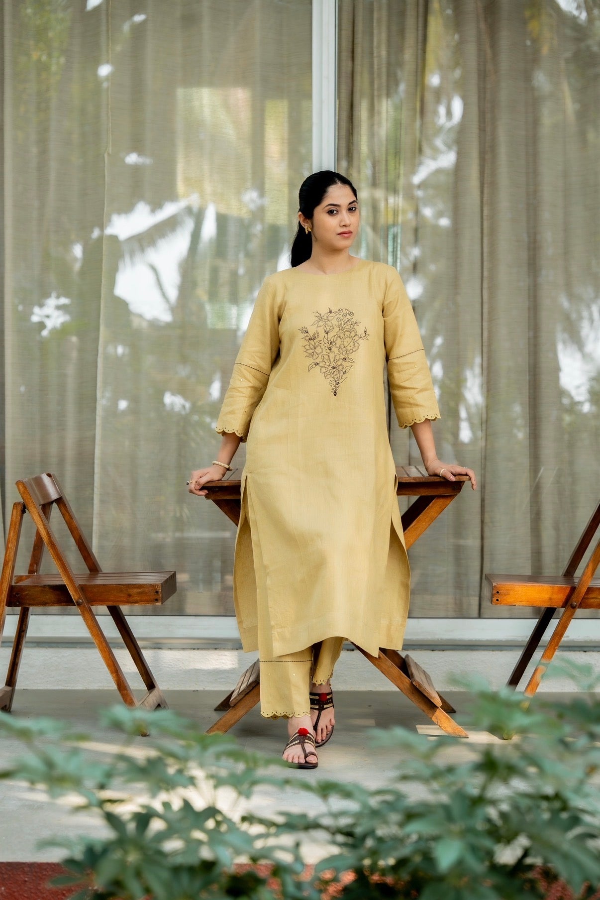 Mustard Linen Pair