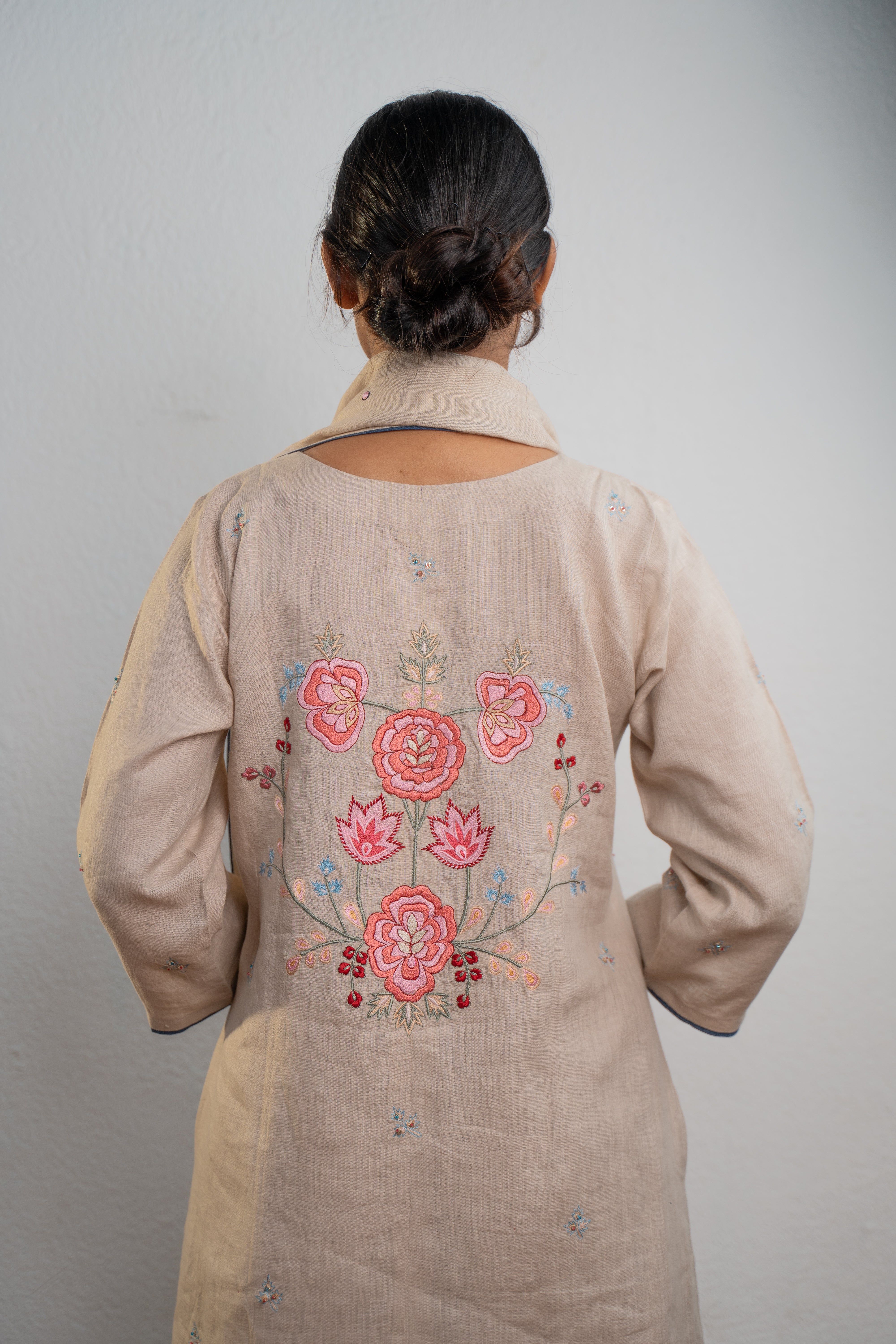 WARM NATURAL LINEN SET