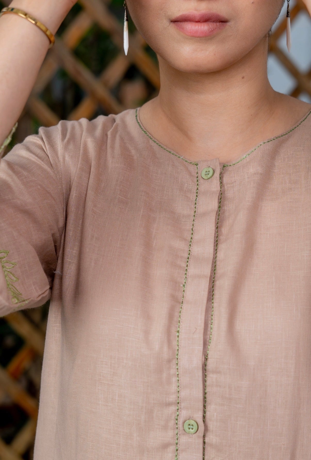 Coffee Form Kurta Set